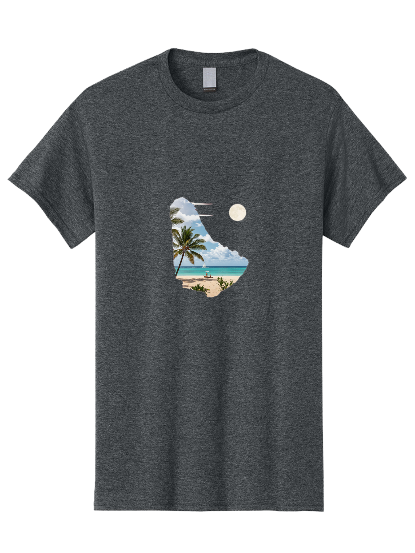 Beach-Scene-In-Map Men'S Graphic Tee, 100% Cotton, Comfortable Casual Summer Wear, Machine Washable, Vintage Camera, Old Camera, Antique Camera, Black Camera, Classic Photography, Photography Equipment, Nostalgic Device, Film Camera, Bal777