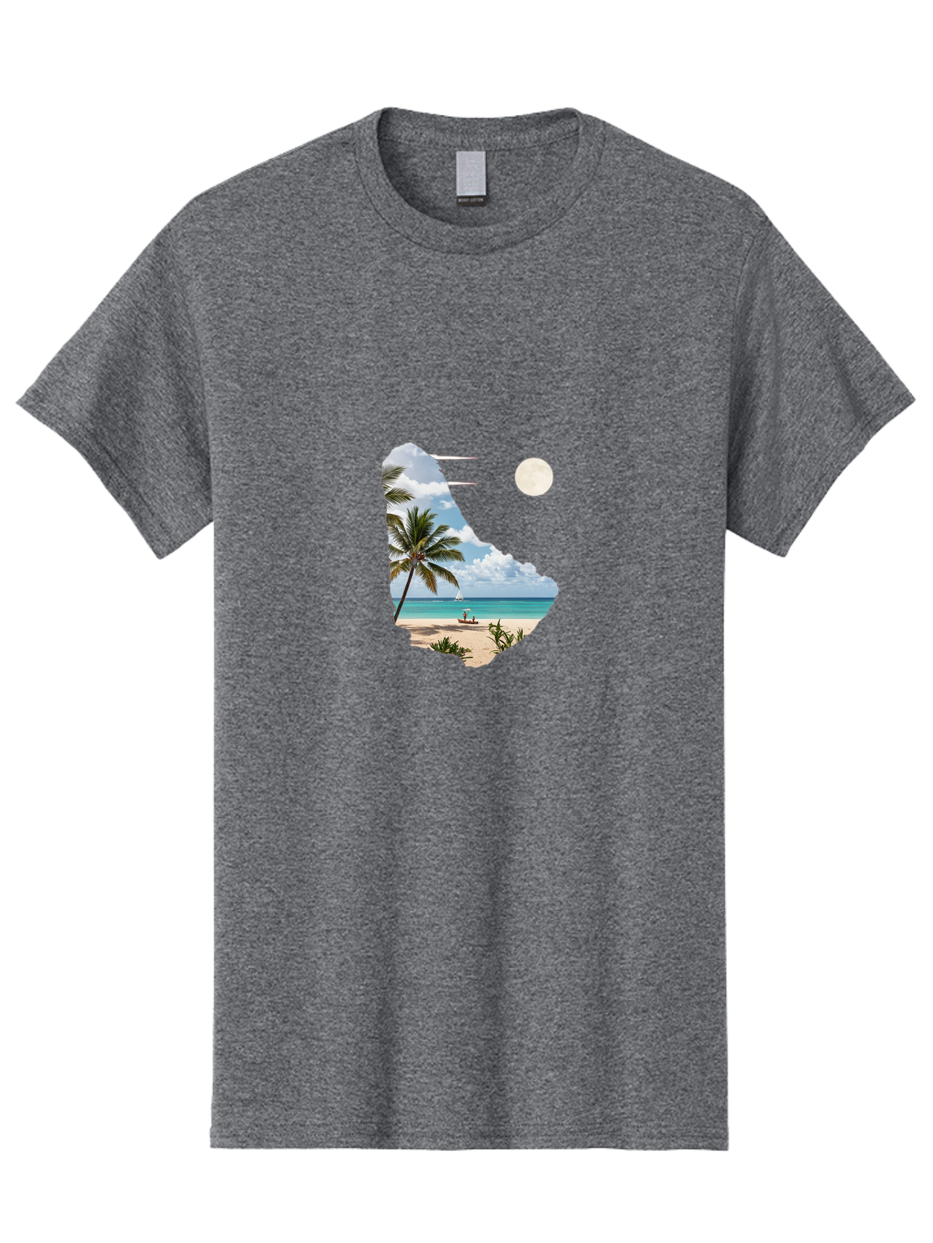 Beach-Scene-In-Map Men'S Graphic Tee, 100% Cotton, Comfortable Casual Summer Wear, Machine Washable, Vintage Camera, Old Camera, Antique Camera, Black Camera, Classic Photography, Photography Equipment, Nostalgic Device, Film Camera, Bal777