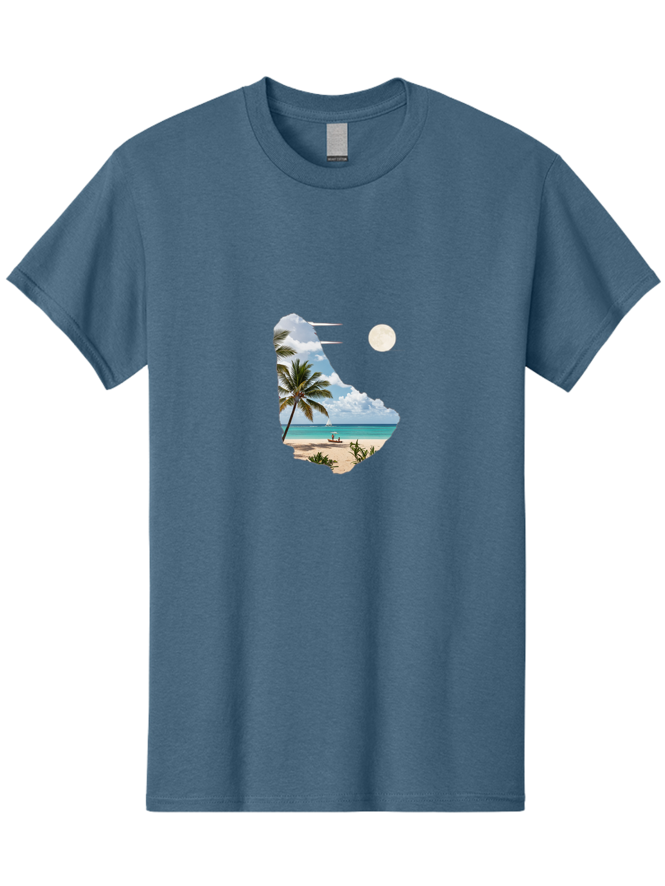 Beach-Scene-In-Map Men'S Graphic Tee, 100% Cotton, Comfortable Casual Summer Wear, Machine Washable, Vintage Camera, Old Camera, Antique Camera, Black Camera, Classic Photography, Photography Equipment, Nostalgic Device, Film Camera, Bal777