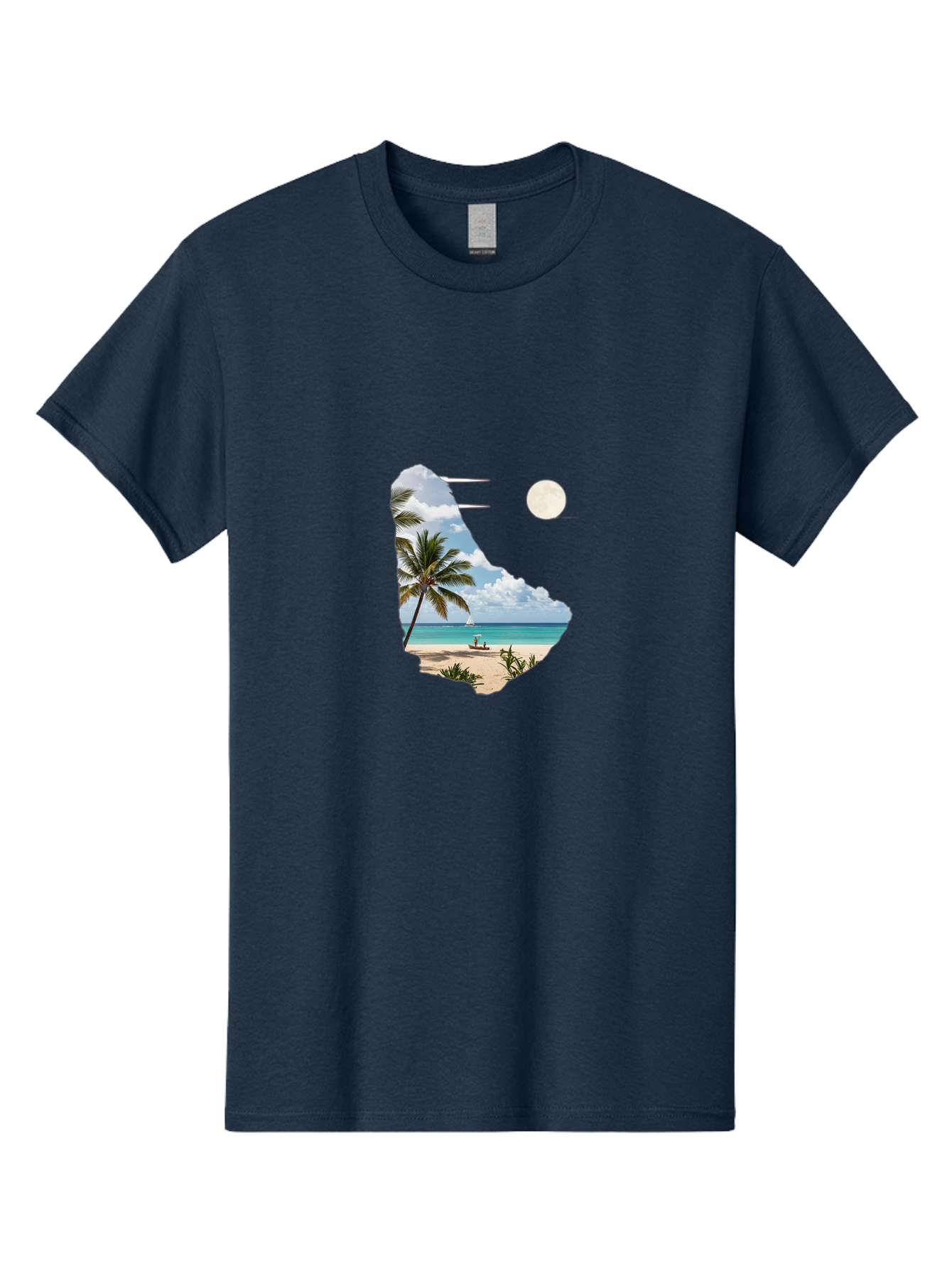 Beach-Scene-In-Map Men'S Graphic Tee, 100% Cotton, Comfortable Casual Summer Wear, Machine Washable, Vintage Camera, Old Camera, Antique Camera, Black Camera, Classic Photography, Photography Equipment, Nostalgic Device, Film Camera, Bal777