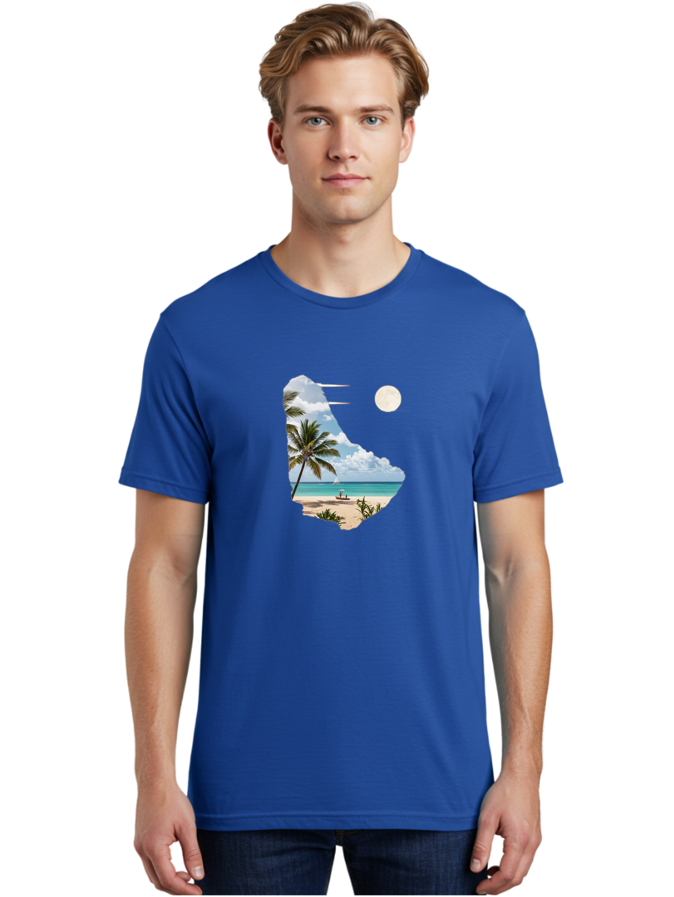 Beach-Scene-In-Map Men'S Graphic Tee, 100% Cotton, Comfortable Casual Summer Wear, Machine Washable, Vintage Camera, Old Camera, Antique Camera, Black Camera, Classic Photography, Photography Equipment, Nostalgic Device, Film Camera, Bal777