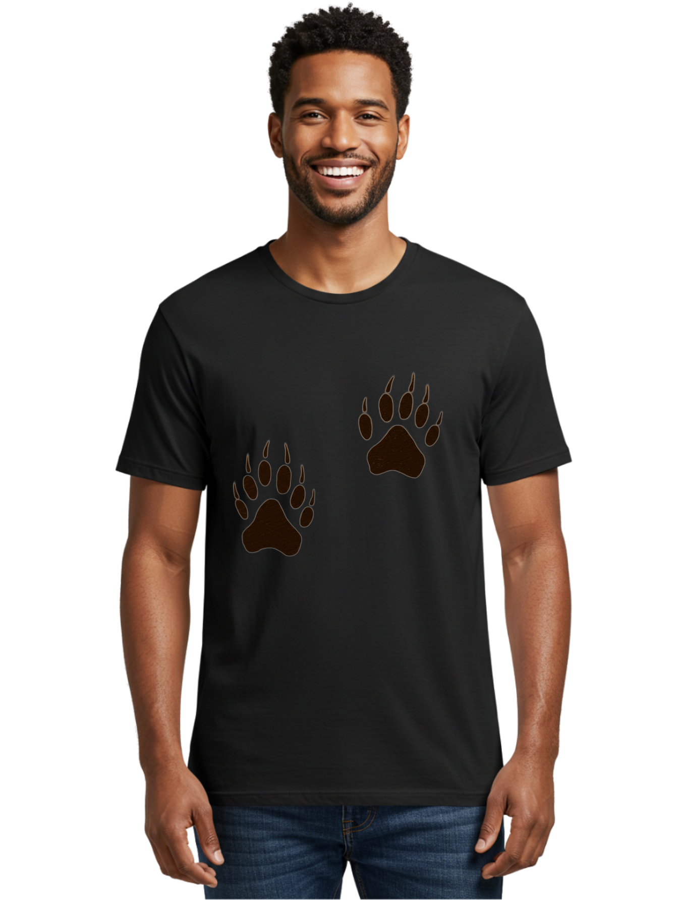 Bear-Footprints Men'S Graphic Tee, 100% Cotton, Comfortable Casual Summer Wear, Machine Washable, Vintage Camera, Old Camera, Antique Camera, Black Camera, Classic Photography, Photography Equipment, Nostalgic Device, Film Camera, Camera Art Bal778