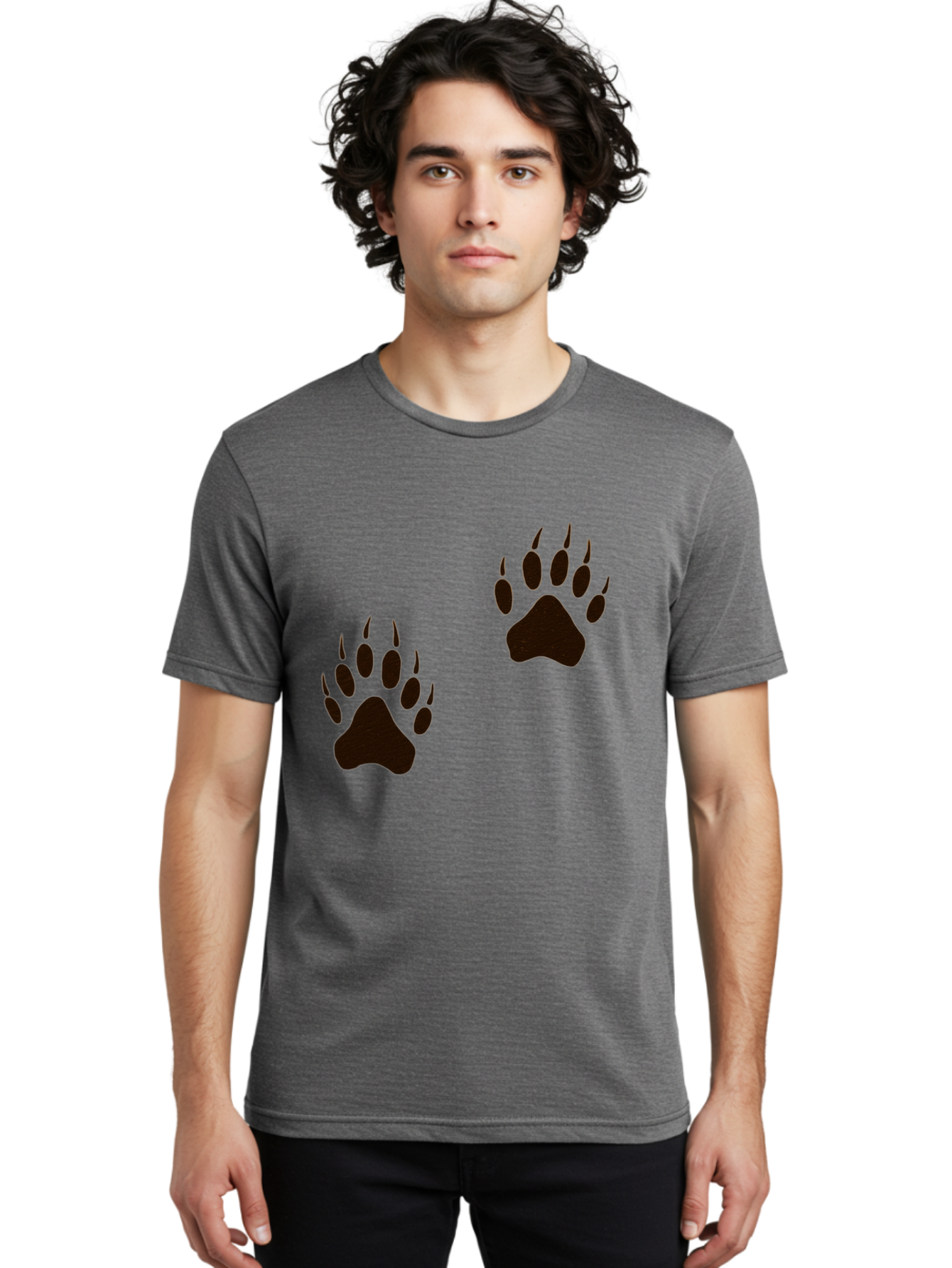 Bear-Footprints Men'S Graphic Tee, 100% Cotton, Comfortable Casual Summer Wear, Machine Washable, Vintage Camera, Old Camera, Antique Camera, Black Camera, Classic Photography, Photography Equipment, Nostalgic Device, Film Camera, Camera Art Bal778
