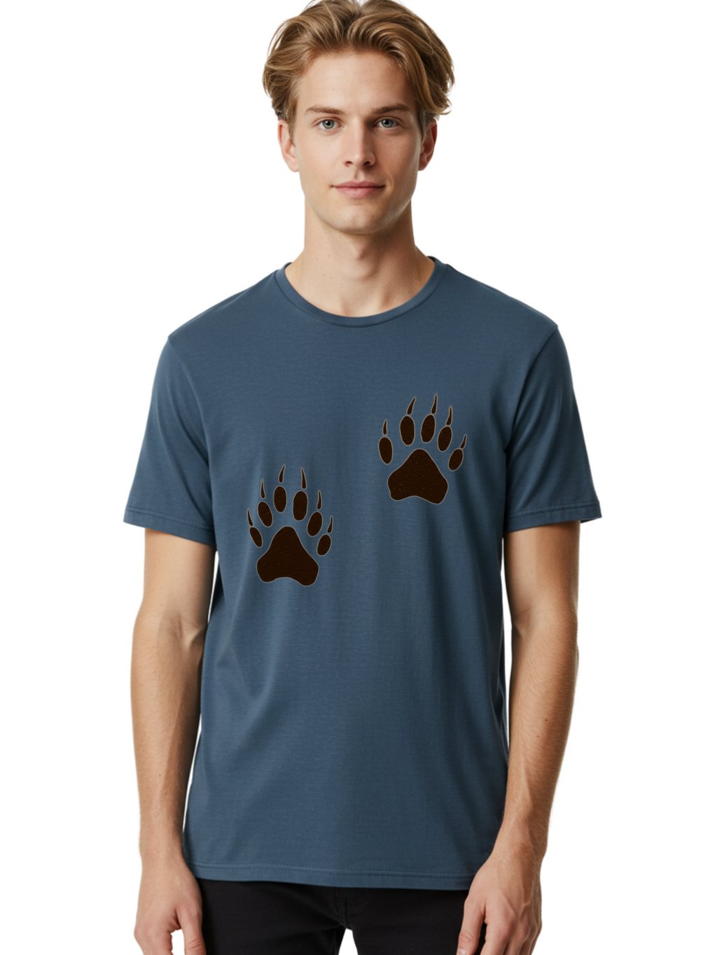 Bear-Footprints Men'S Graphic Tee, 100% Cotton, Comfortable Casual Summer Wear, Machine Washable, Vintage Camera, Old Camera, Antique Camera, Black Camera, Classic Photography, Photography Equipment, Nostalgic Device, Film Camera, Camera Art Bal778