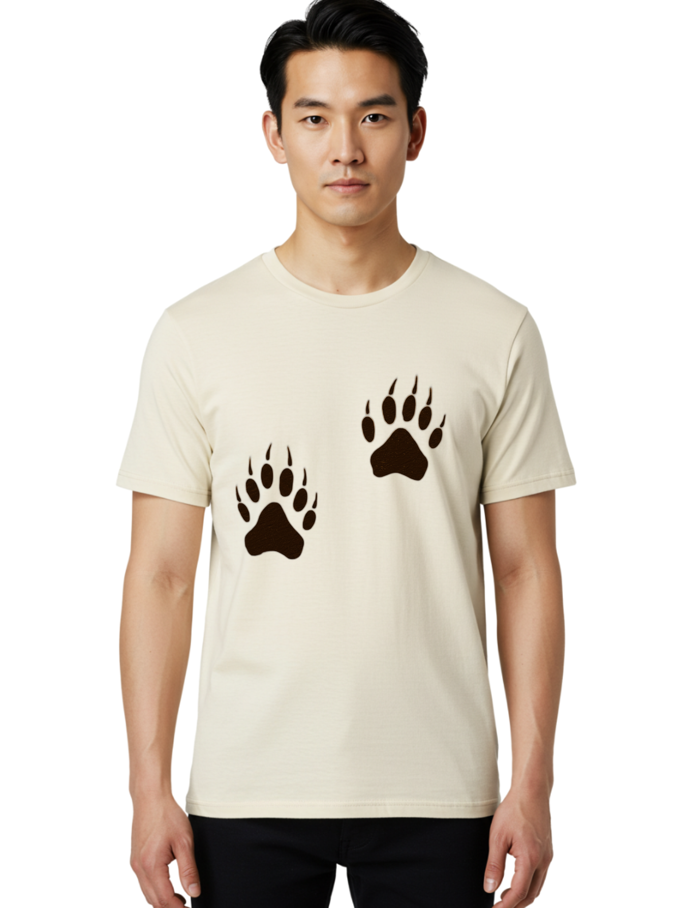 Bear-Footprints Men'S Graphic Tee, 100% Cotton, Comfortable Casual Summer Wear, Machine Washable, Vintage Camera, Old Camera, Antique Camera, Black Camera, Classic Photography, Photography Equipment, Nostalgic Device, Film Camera, Camera Art Bal778
