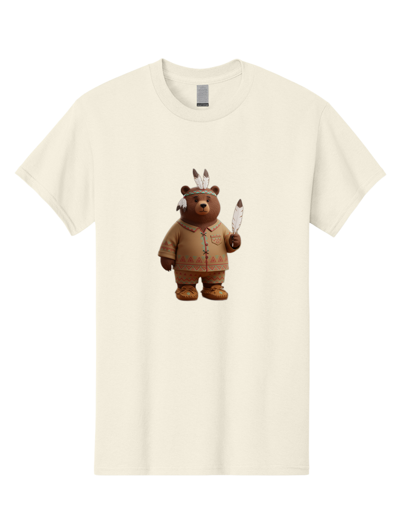 Bear-In-Native-American-Costume Men'S Graphic Tee, 100% Cotton, Comfortable Casual Summer Wear, Machine Washable, Vintage Camera, Old Camera, Antique Camera, Black Camera, Classic Photography, Photography Equipment, Nostalgic Device, Bal779