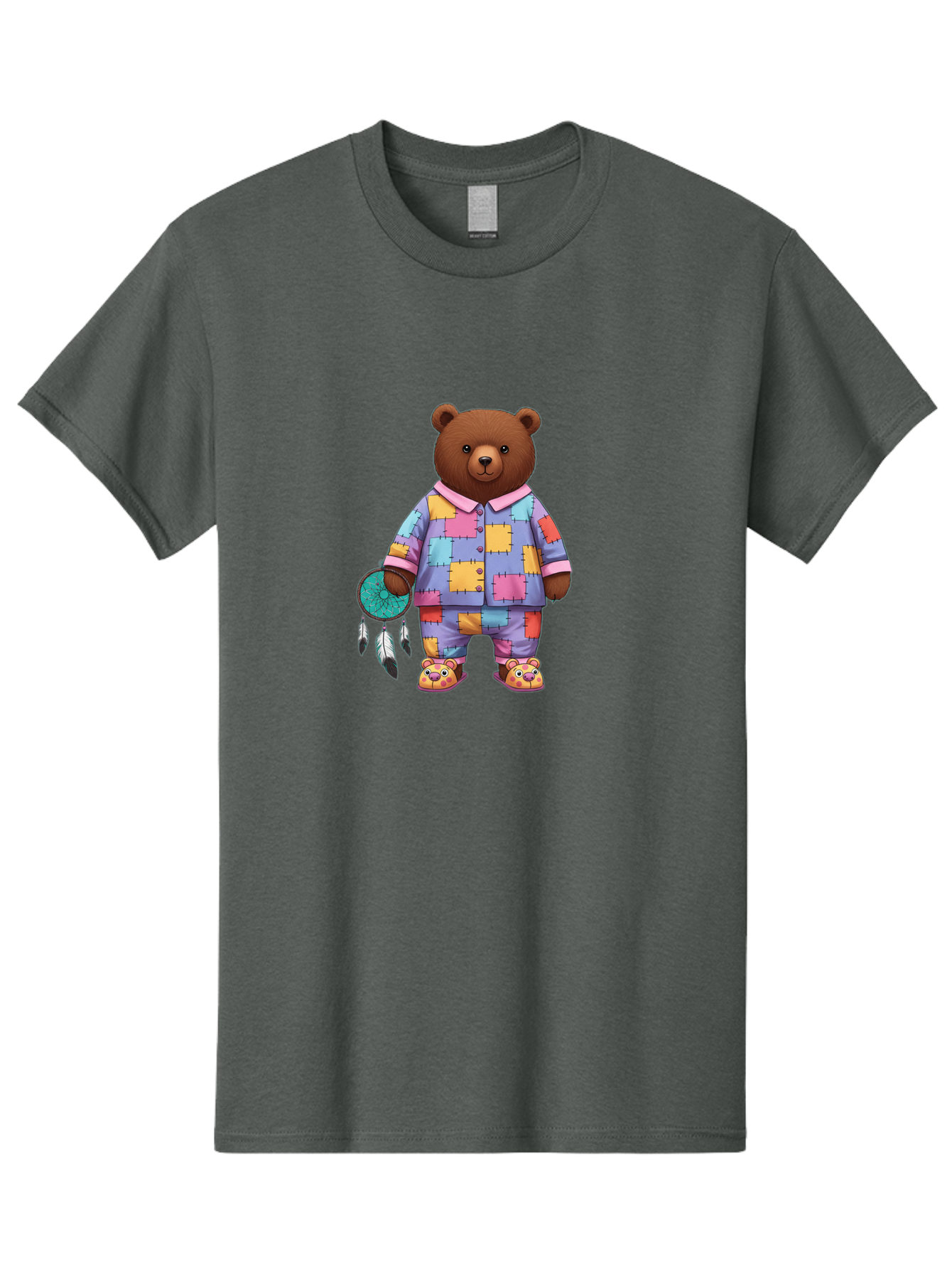 Bear-In-Pajamas-Holding-Dreamcatcher Men'S Graphic Tee, 100% Cotton, Comfortable Casual Summer Wear, Machine Washable, Vintage Camera, Old Camera, Antique Camera, Black Camera, Classic Photography, Photography Equipment, Nostalgic Device, Bal780