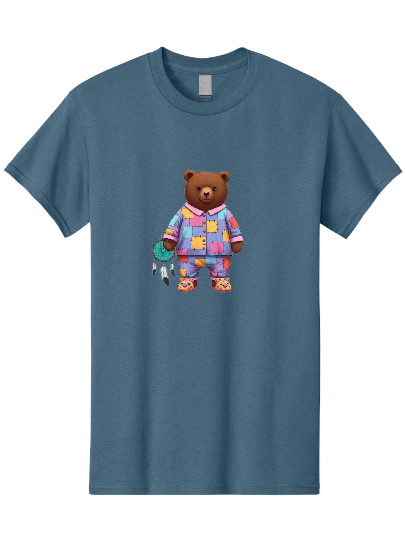 Bear-In-Pajamas-Holding-Dreamcatcher Men'S Graphic Tee, 100% Cotton, Comfortable Casual Summer Wear, Machine Washable, Vintage Camera, Old Camera, Antique Camera, Black Camera, Classic Photography, Photography Equipment, Nostalgic Device, Bal780