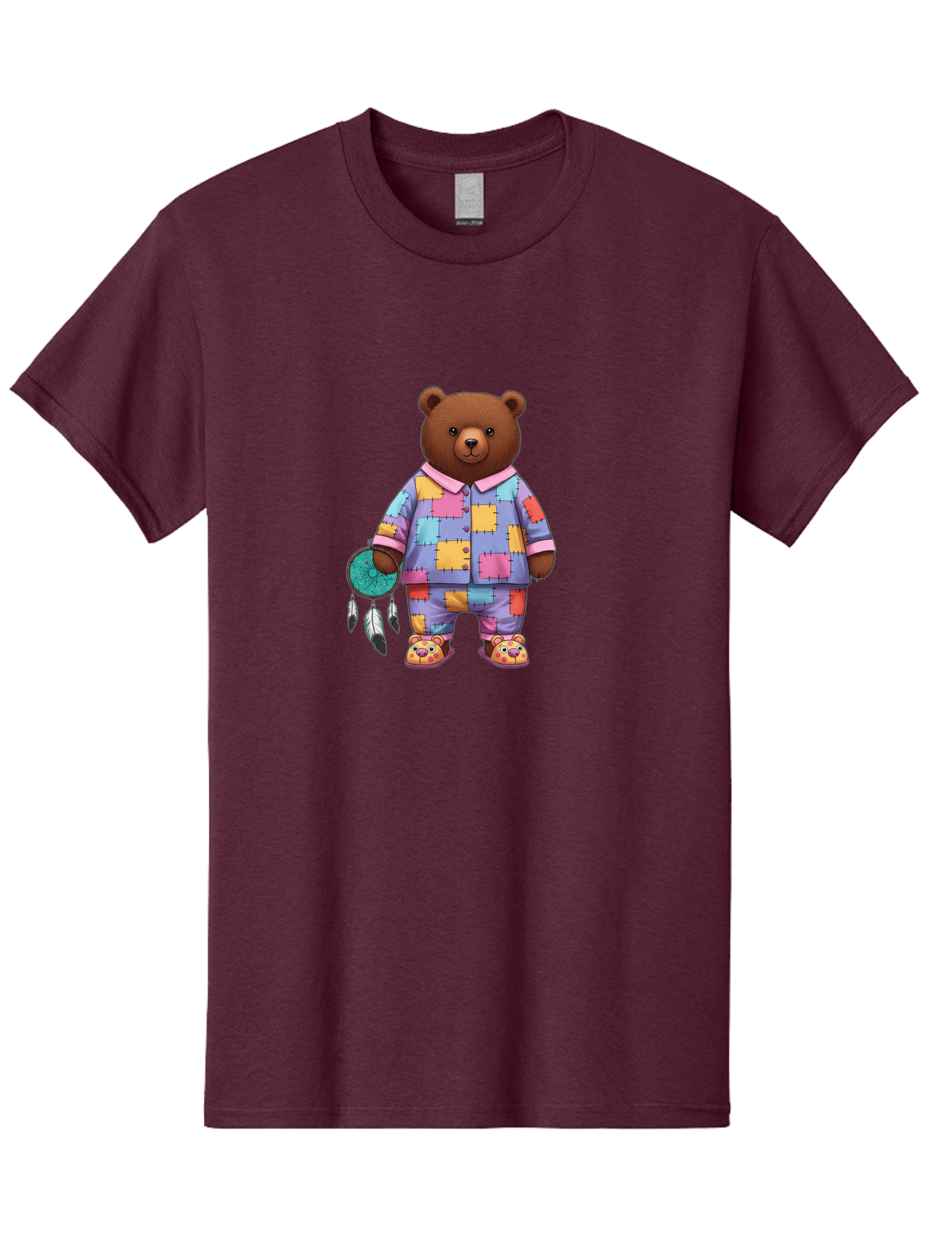 Bear-In-Pajamas-Holding-Dreamcatcher Men'S Graphic Tee, 100% Cotton, Comfortable Casual Summer Wear, Machine Washable, Vintage Camera, Old Camera, Antique Camera, Black Camera, Classic Photography, Photography Equipment, Nostalgic Device, Bal780