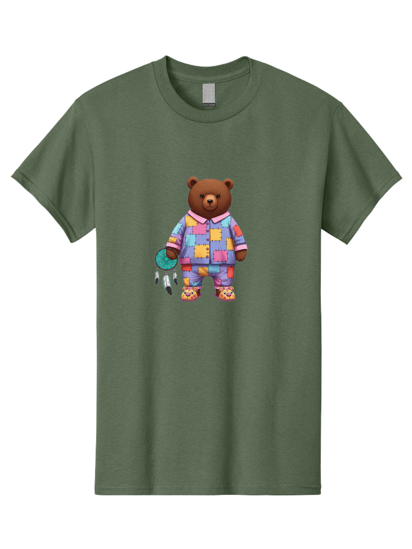 Bear-In-Pajamas-Holding-Dreamcatcher Men'S Graphic Tee, 100% Cotton, Comfortable Casual Summer Wear, Machine Washable, Vintage Camera, Old Camera, Antique Camera, Black Camera, Classic Photography, Photography Equipment, Nostalgic Device, Bal780