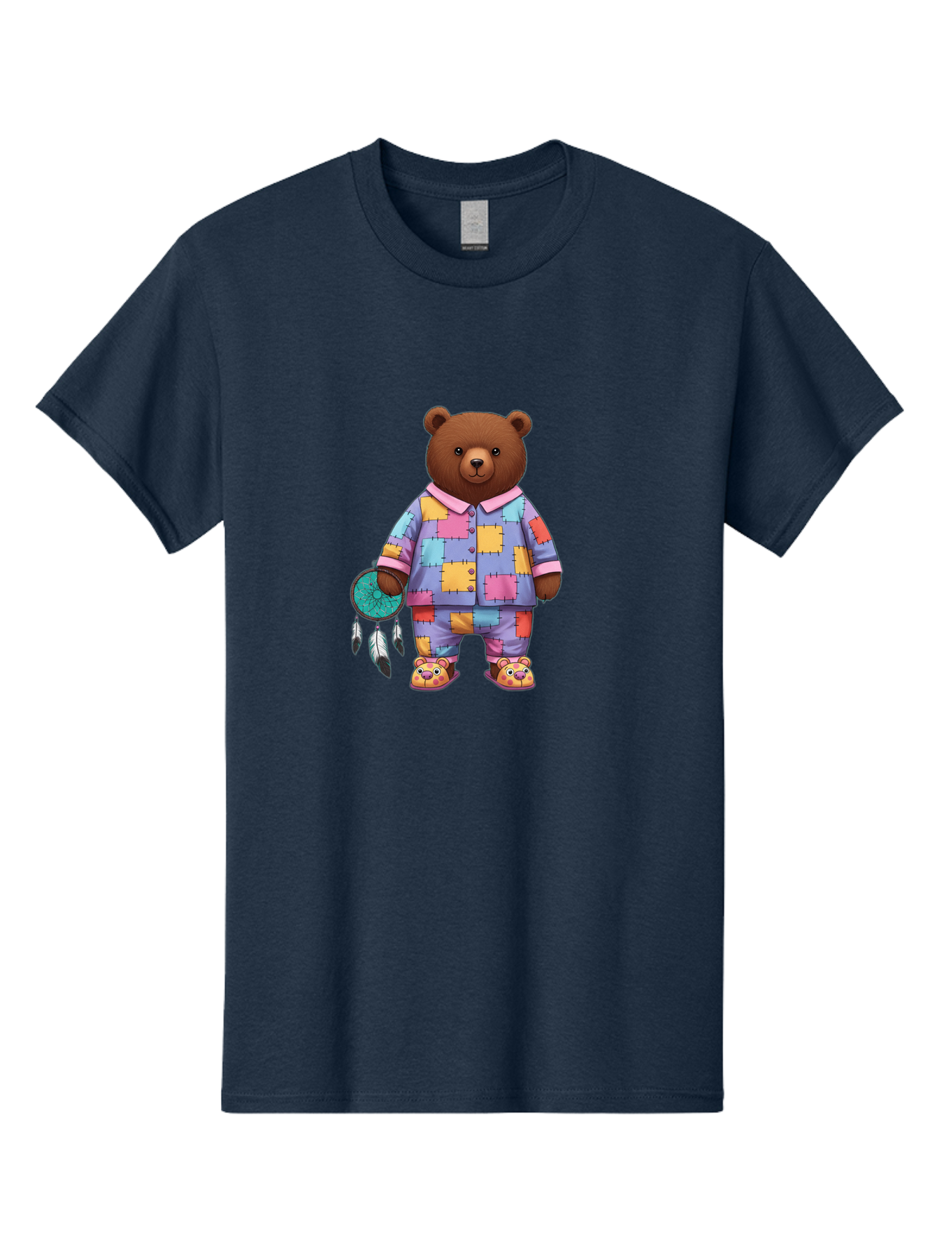 Bear-In-Pajamas-Holding-Dreamcatcher Men'S Graphic Tee, 100% Cotton, Comfortable Casual Summer Wear, Machine Washable, Vintage Camera, Old Camera, Antique Camera, Black Camera, Classic Photography, Photography Equipment, Nostalgic Device, Bal780