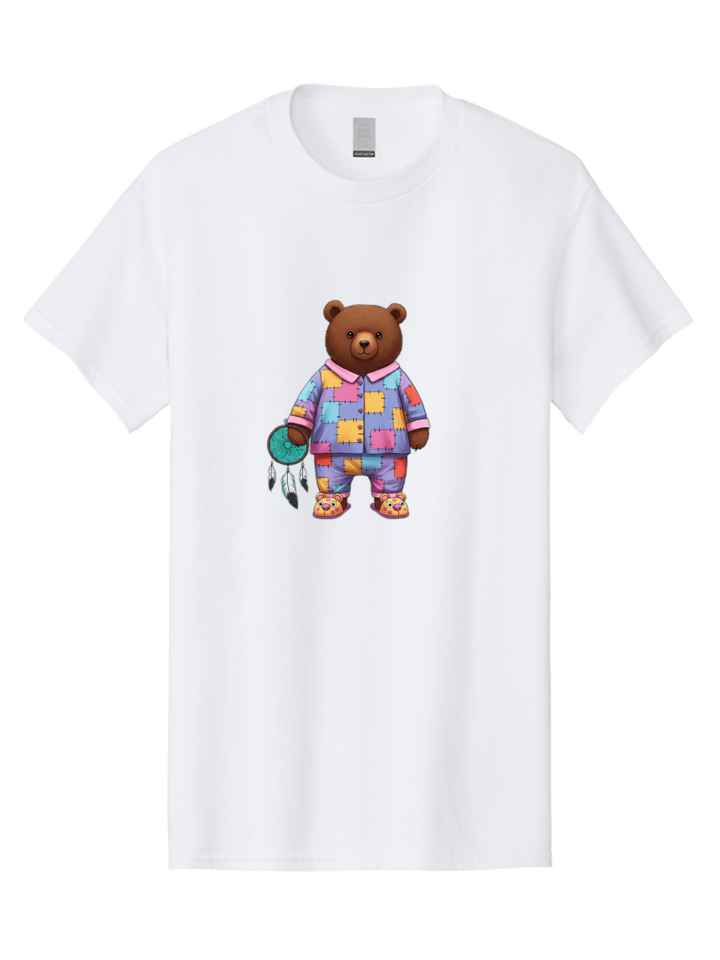 Bear-In-Pajamas-Holding-Dreamcatcher Men'S Graphic Tee, 100% Cotton, Comfortable Casual Summer Wear, Machine Washable, Vintage Camera, Old Camera, Antique Camera, Black Camera, Classic Photography, Photography Equipment, Nostalgic Device, Bal780
