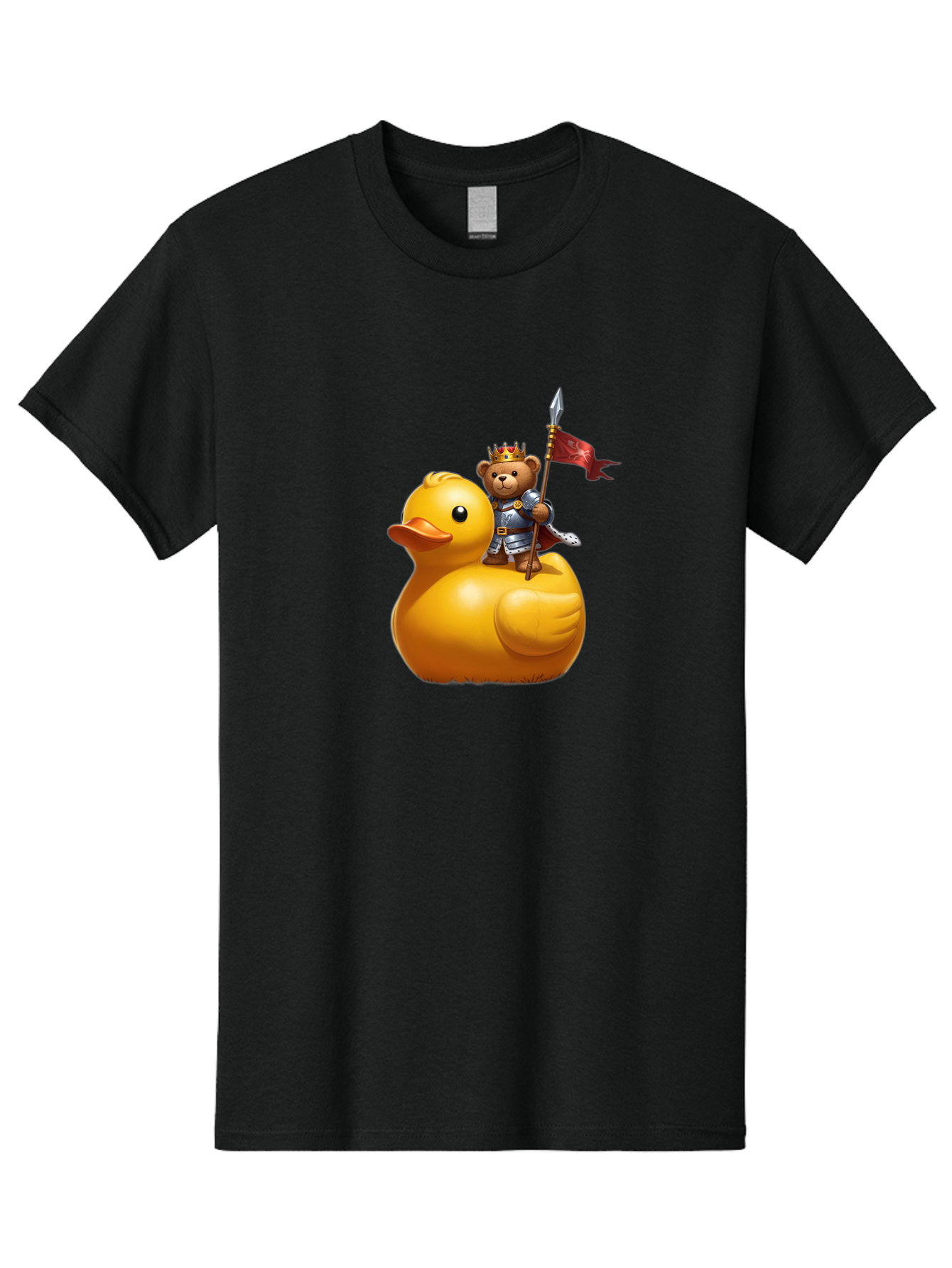 Bear-King-Riding-Duck Men'S Graphic Tee, 100% Cotton, Comfortable Casual Summer Wear, Machine Washable, Vintage Camera, Old Camera, Antique Camera, Black Camera, Classic Photography, Photography Equipment, Nostalgic Device, Film Camera, Bal782