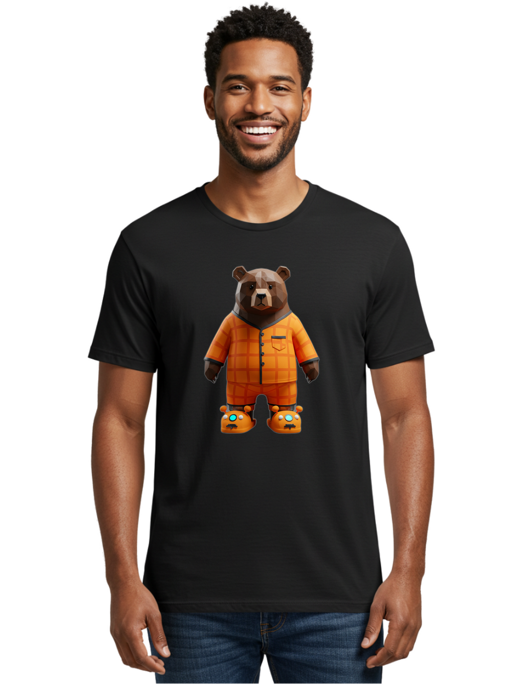 Bear-Pajamas Men'S Graphic Tee, 100% Cotton, Comfortable Casual Summer Wear, Machine Washable, Vintage Camera, Old Camera, Antique Camera, Black Camera, Classic Photography, Photography Equipment, Nostalgic Device, Film Camera, Camera Art Bal783
