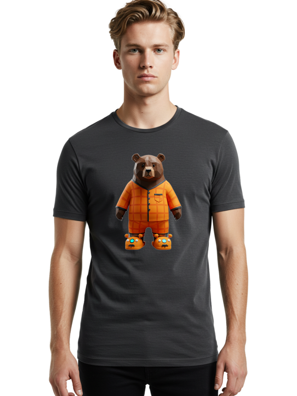 Bear-Pajamas Men'S Graphic Tee, 100% Cotton, Comfortable Casual Summer Wear, Machine Washable, Vintage Camera, Old Camera, Antique Camera, Black Camera, Classic Photography, Photography Equipment, Nostalgic Device, Film Camera, Camera Art Bal783