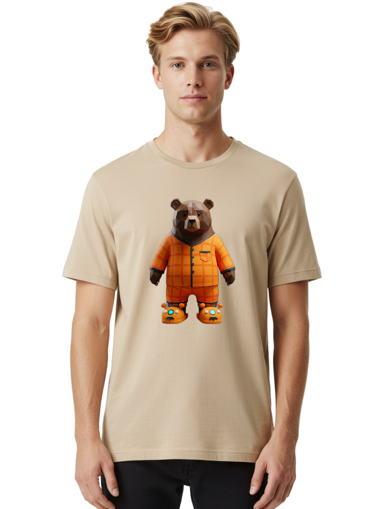 Bear-Pajamas Men'S Graphic Tee, 100% Cotton, Comfortable Casual Summer Wear, Machine Washable, Vintage Camera, Old Camera, Antique Camera, Black Camera, Classic Photography, Photography Equipment, Nostalgic Device, Film Camera, Camera Art Bal783