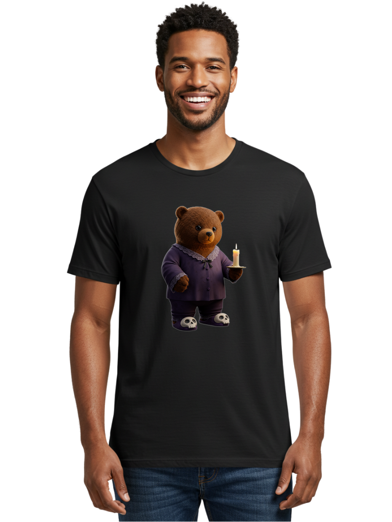 Bear-With-Candle Men'S Graphic Tee, 100% Cotton, Comfortable Casual Summer Wear, Machine Washable, Vintage Camera, Old Camera, Antique Camera, Black Camera, Classic Photography, Photography Equipment, Nostalgic Device, Film Camera, Camera Art Bal784