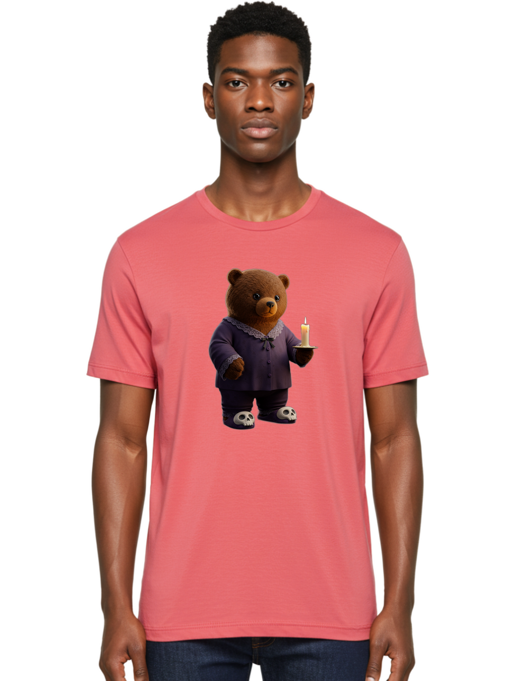 Bear-With-Candle Men'S Graphic Tee, 100% Cotton, Comfortable Casual Summer Wear, Machine Washable, Vintage Camera, Old Camera, Antique Camera, Black Camera, Classic Photography, Photography Equipment, Nostalgic Device, Film Camera, Camera Art Bal784