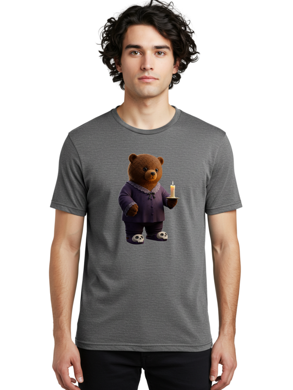 Bear-With-Candle Men'S Graphic Tee, 100% Cotton, Comfortable Casual Summer Wear, Machine Washable, Vintage Camera, Old Camera, Antique Camera, Black Camera, Classic Photography, Photography Equipment, Nostalgic Device, Film Camera, Camera Art Bal784