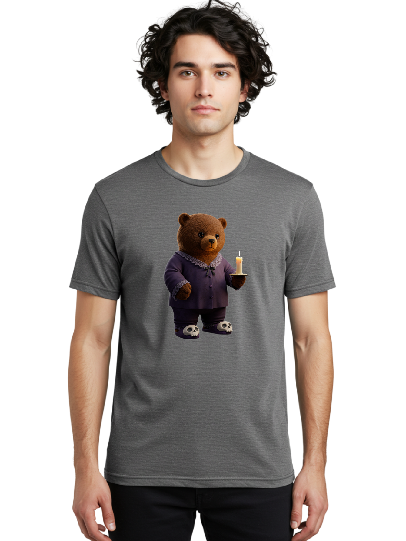 Bear-With-Candle Men'S Graphic Tee, 100% Cotton, Comfortable Casual Summer Wear, Machine Washable, Vintage Camera, Old Camera, Antique Camera, Black Camera, Classic Photography, Photography Equipment, Nostalgic Device, Film Camera, Camera Art Bal784