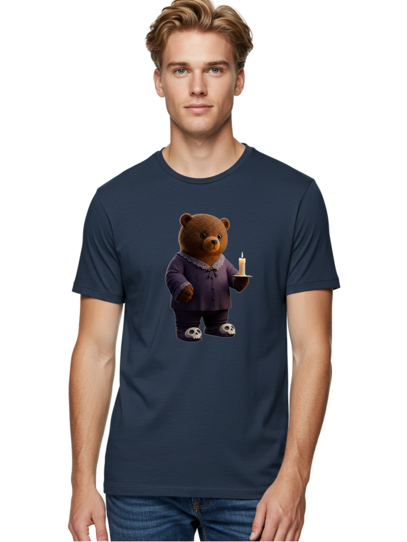 Bear-With-Candle Men'S Graphic Tee, 100% Cotton, Comfortable Casual Summer Wear, Machine Washable, Vintage Camera, Old Camera, Antique Camera, Black Camera, Classic Photography, Photography Equipment, Nostalgic Device, Film Camera, Camera Art Bal784