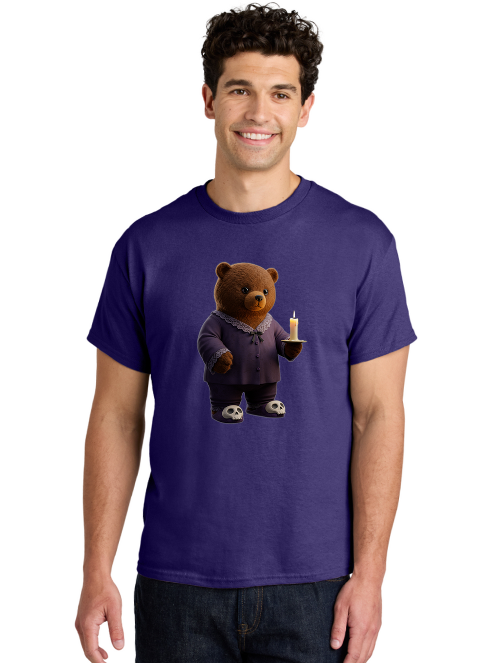 Bear-With-Candle Men'S Graphic Tee, 100% Cotton, Comfortable Casual Summer Wear, Machine Washable, Vintage Camera, Old Camera, Antique Camera, Black Camera, Classic Photography, Photography Equipment, Nostalgic Device, Film Camera, Camera Art Bal784