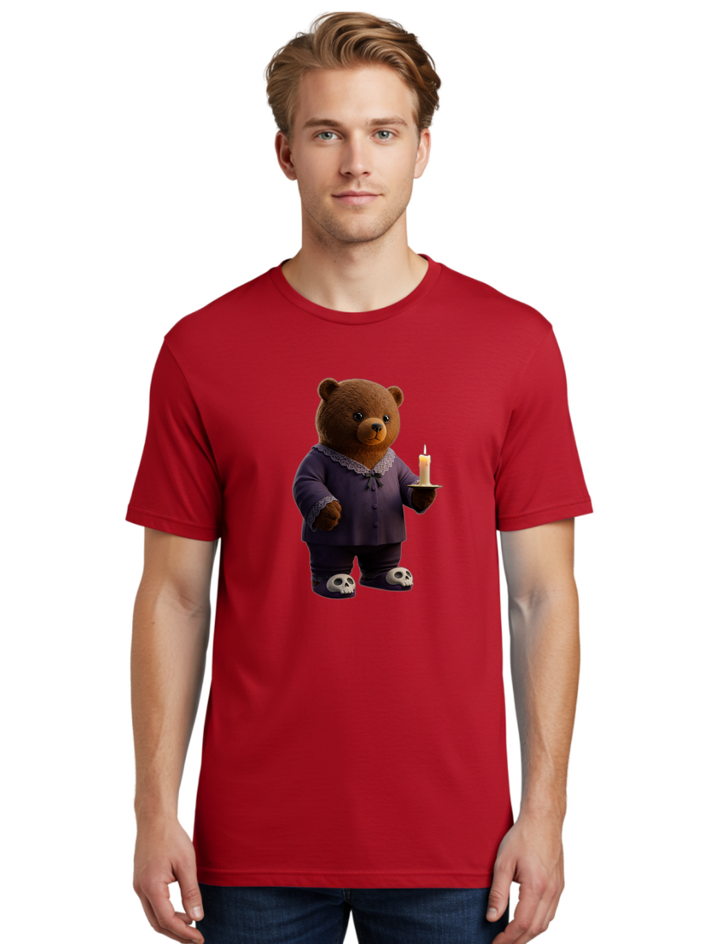 Bear-With-Candle Men'S Graphic Tee, 100% Cotton, Comfortable Casual Summer Wear, Machine Washable, Vintage Camera, Old Camera, Antique Camera, Black Camera, Classic Photography, Photography Equipment, Nostalgic Device, Film Camera, Camera Art Bal784