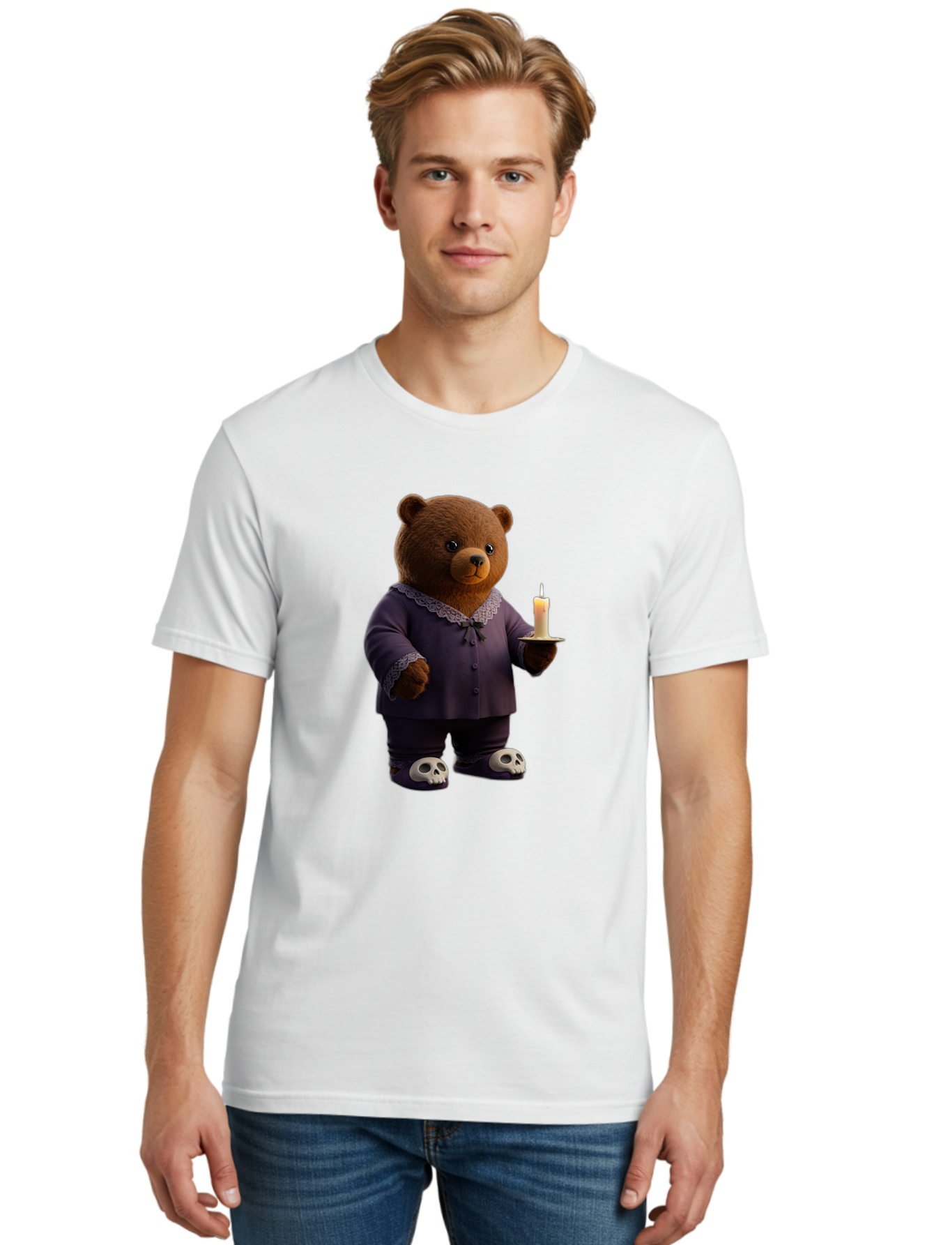 Bear-With-Candle Men'S Graphic Tee, 100% Cotton, Comfortable Casual Summer Wear, Machine Washable, Vintage Camera, Old Camera, Antique Camera, Black Camera, Classic Photography, Photography Equipment, Nostalgic Device, Film Camera, Camera Art Bal784