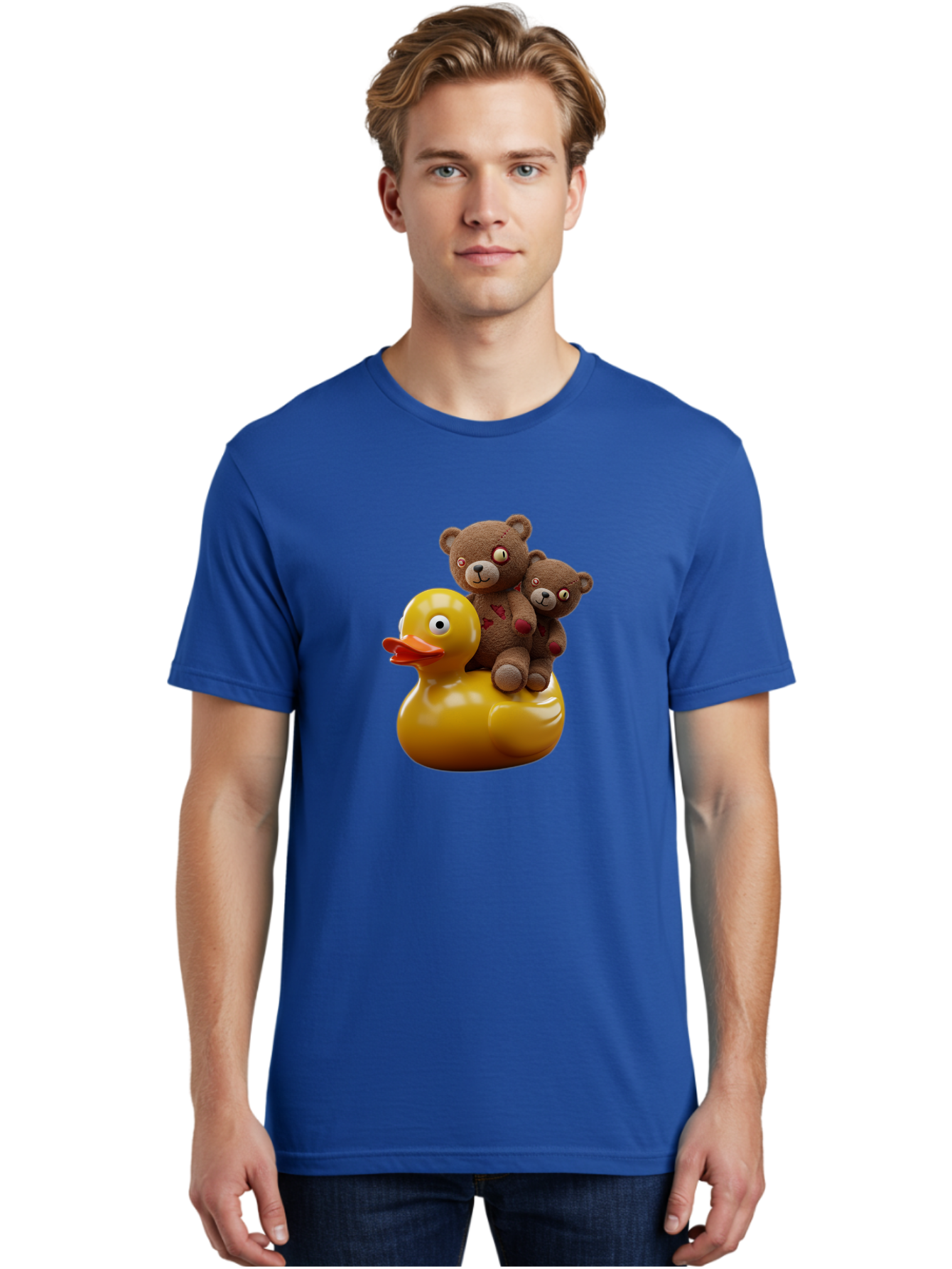 Bears-Riding-Duck Men'S Graphic Tee, 100% Cotton, Comfortable Casual Summer Wear, Machine Washable, Vintage Camera, Old Camera, Antique Camera, Black Camera, Classic Photography, Photography Equipment, Nostalgic Device, Film Camera, Camera Art Bal786