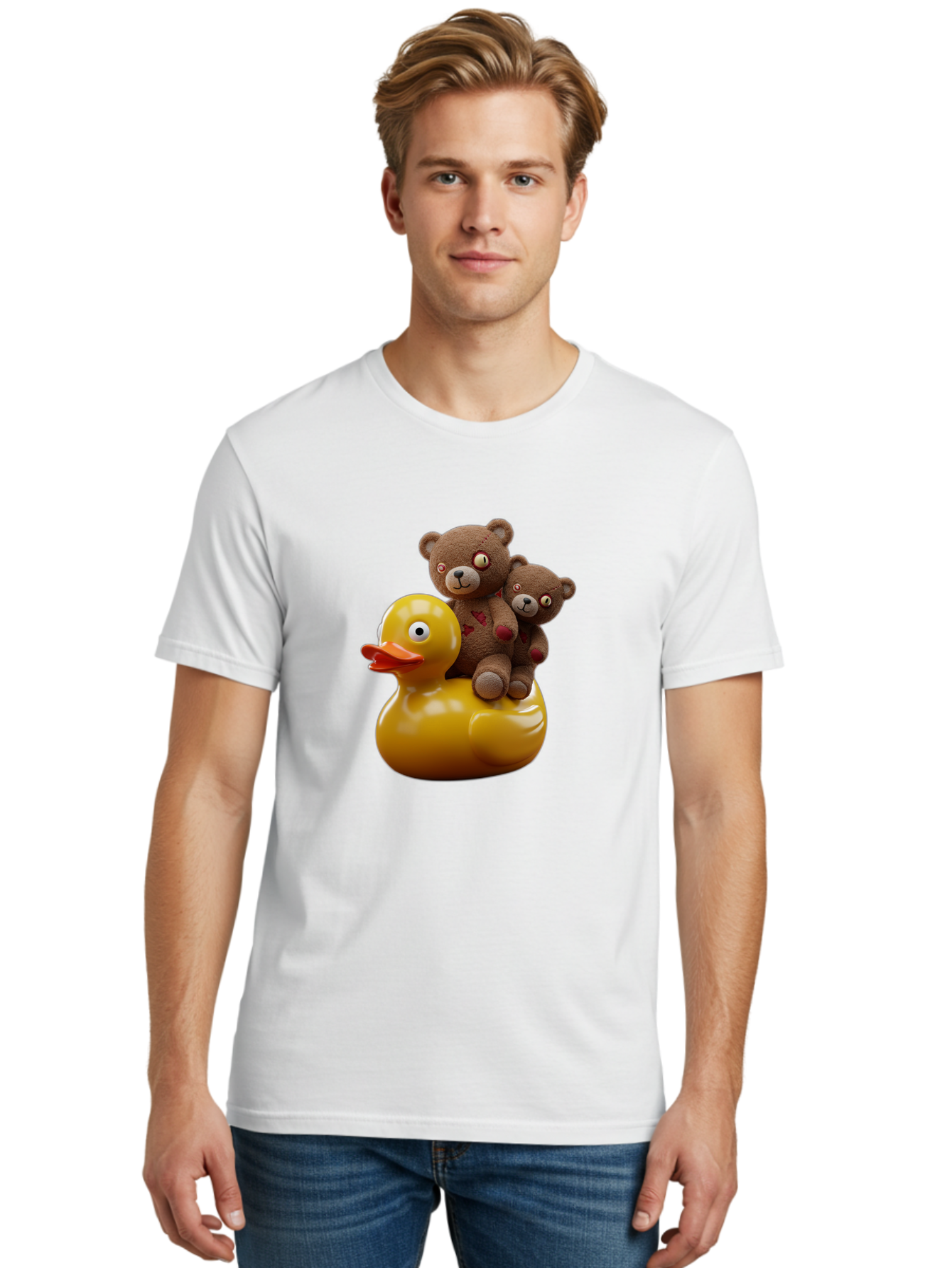 Bears-Riding-Duck Men'S Graphic Tee, 100% Cotton, Comfortable Casual Summer Wear, Machine Washable, Vintage Camera, Old Camera, Antique Camera, Black Camera, Classic Photography, Photography Equipment, Nostalgic Device, Film Camera, Camera Art Bal786