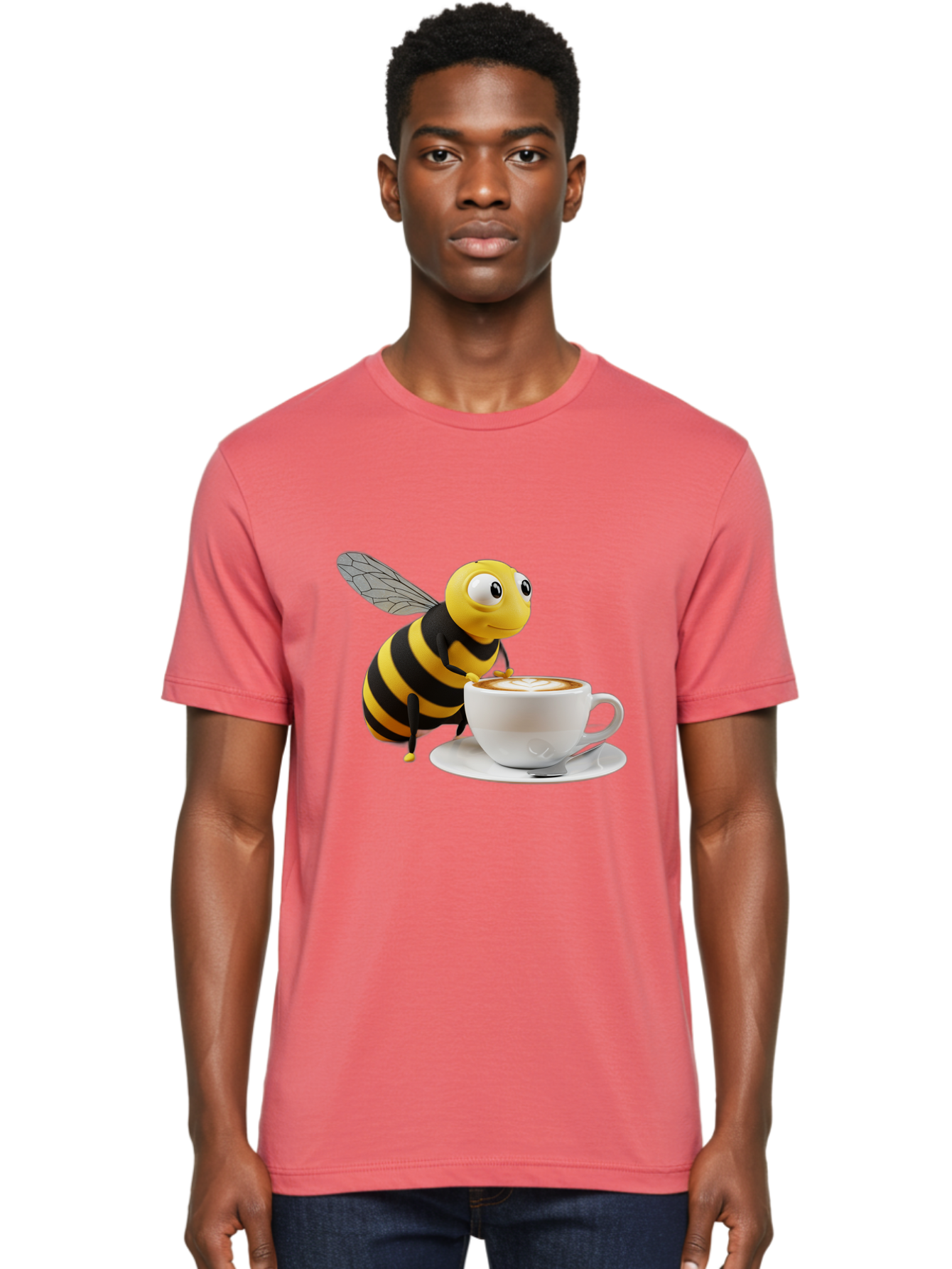 Bee-Coffee Men'S Graphic Tee, 100% Cotton, Comfortable Casual Summer Wear, Machine Washable, Vintage Camera, Old Camera, Antique Camera, Black Camera, Classic Photography, Photography Equipment, Nostalgic Device, Film Camera, Camera Art Bal788