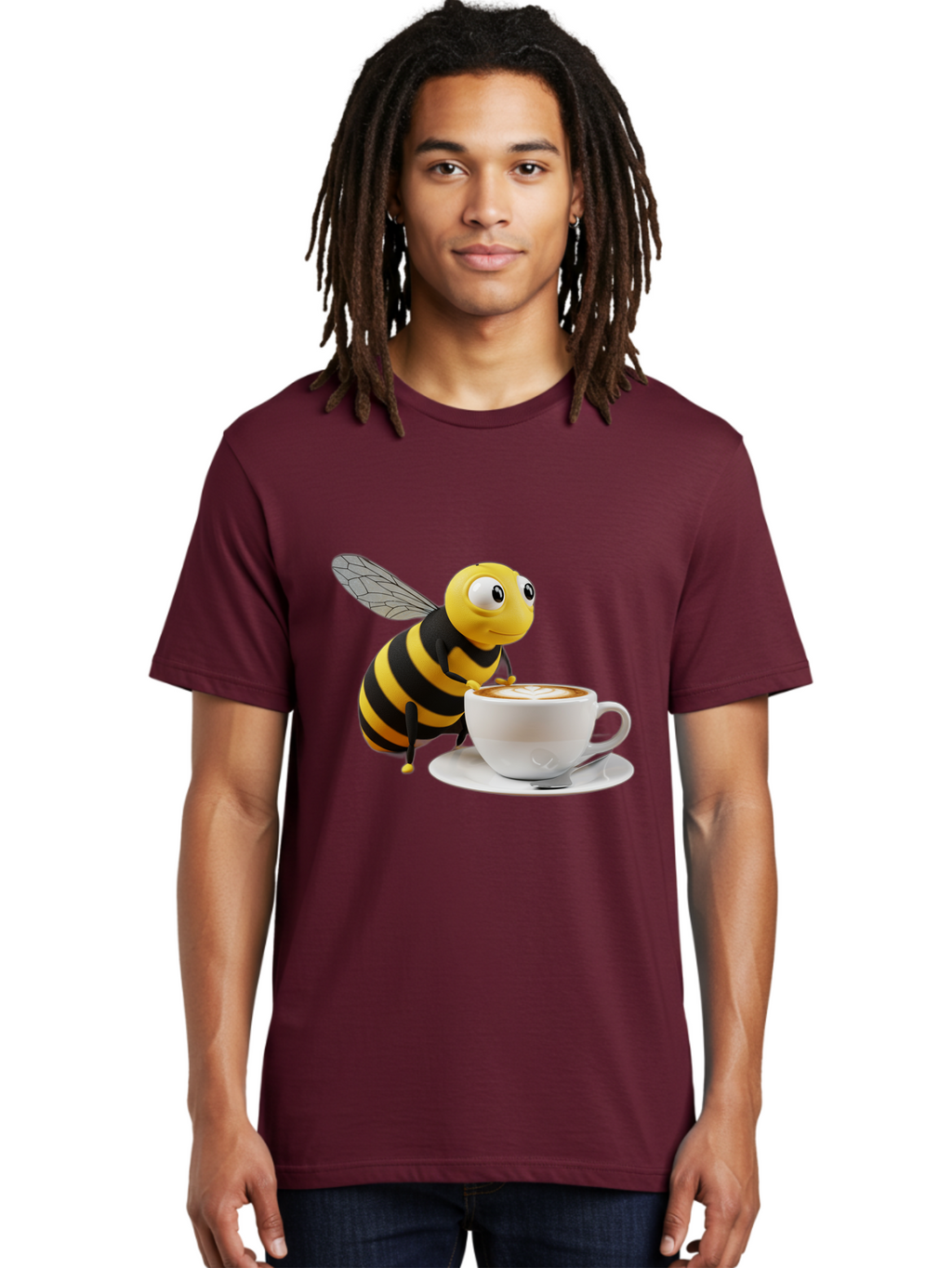 Bee-Coffee Men'S Graphic Tee, 100% Cotton, Comfortable Casual Summer Wear, Machine Washable, Vintage Camera, Old Camera, Antique Camera, Black Camera, Classic Photography, Photography Equipment, Nostalgic Device, Film Camera, Camera Art Bal788