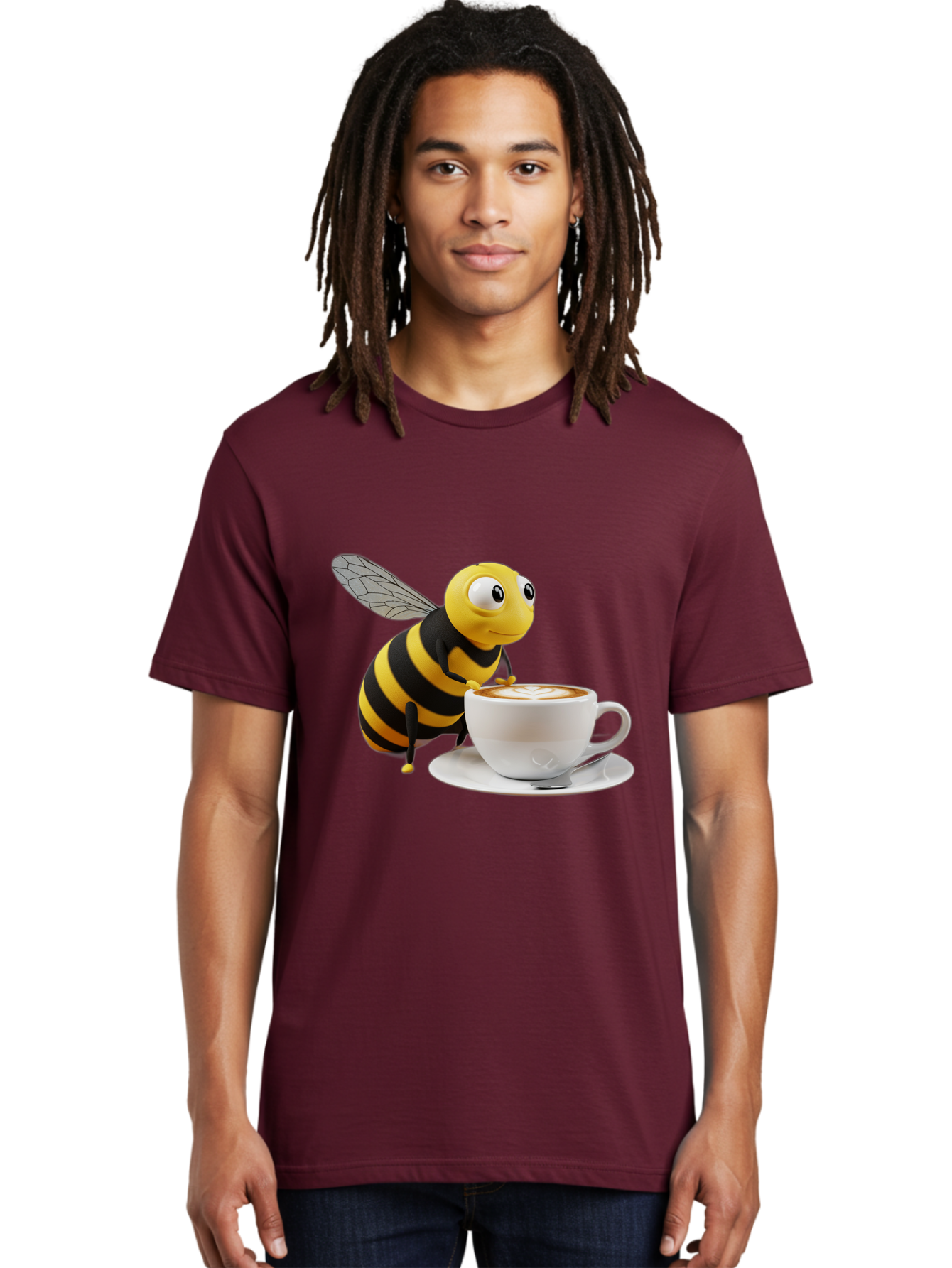 Bee-Coffee Men'S Graphic Tee, 100% Cotton, Comfortable Casual Summer Wear, Machine Washable, Vintage Camera, Old Camera, Antique Camera, Black Camera, Classic Photography, Photography Equipment, Nostalgic Device, Film Camera, Camera Art Bal788