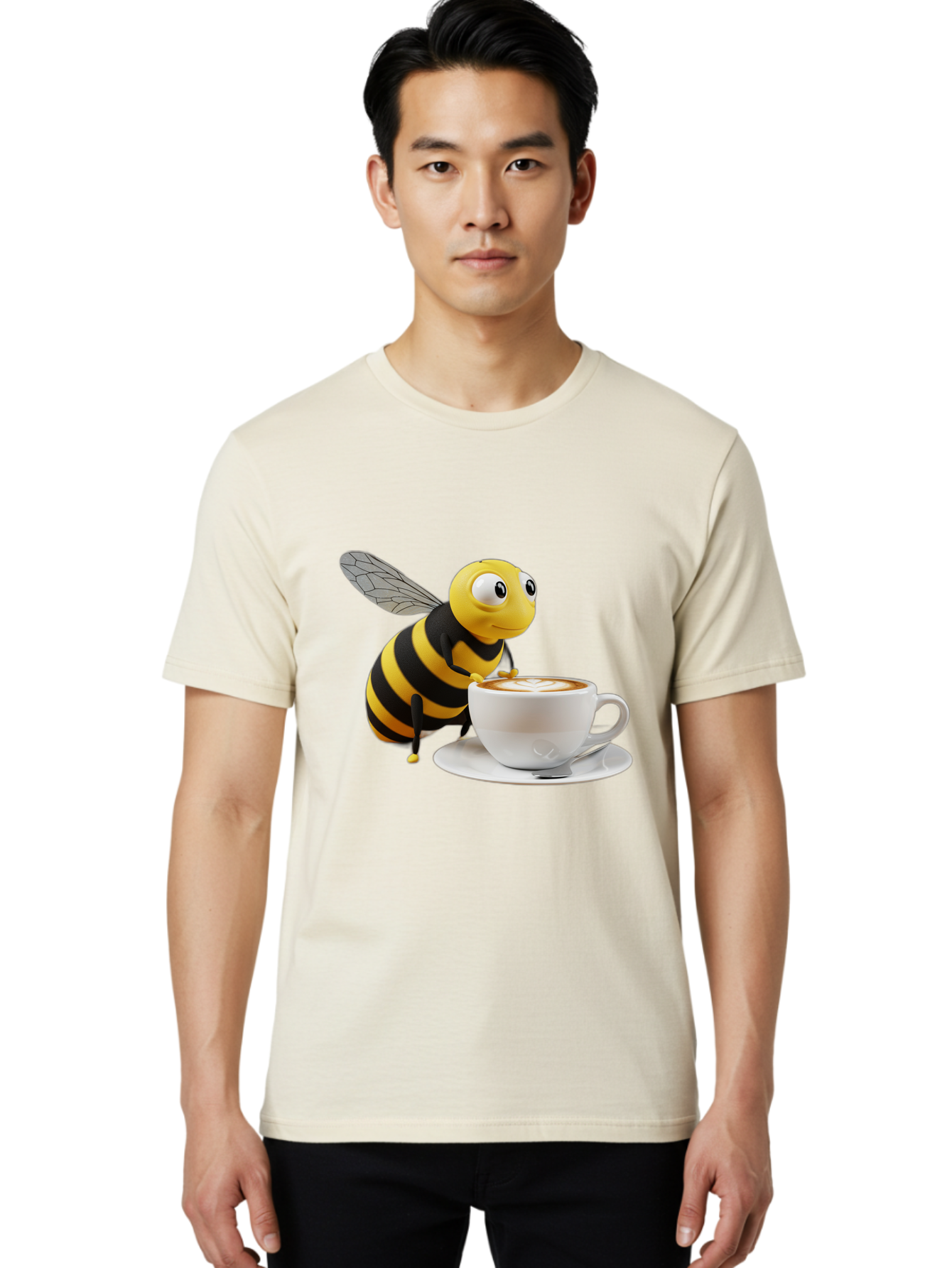 Bee-Coffee Men'S Graphic Tee, 100% Cotton, Comfortable Casual Summer Wear, Machine Washable, Vintage Camera, Old Camera, Antique Camera, Black Camera, Classic Photography, Photography Equipment, Nostalgic Device, Film Camera, Camera Art Bal788