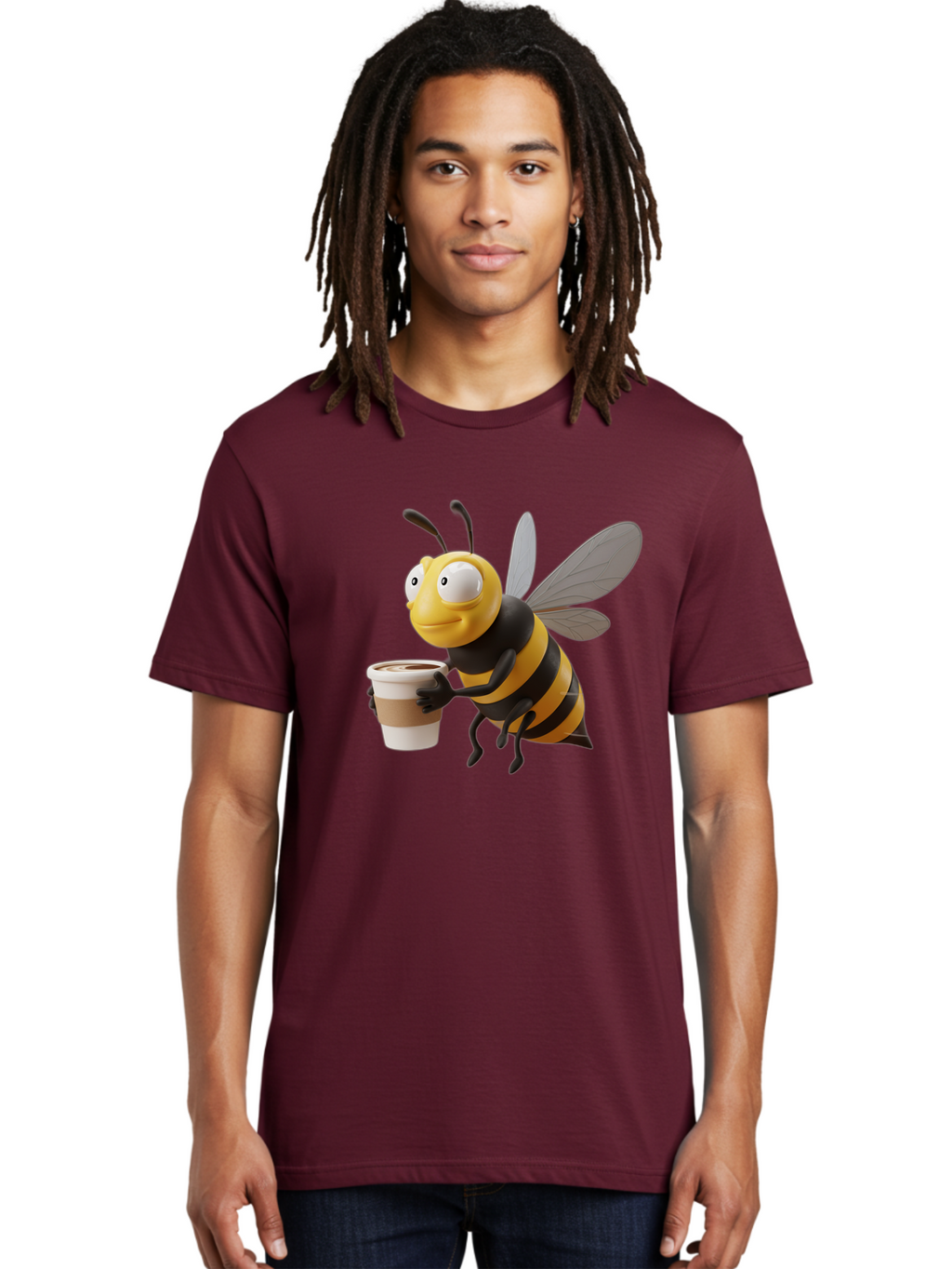 Bee-With-Coffee Men'S Graphic Tee, 100% Cotton, Comfortable Casual Summer Wear, Machine Washable, Vintage Camera, Old Camera, Antique Camera, Black Camera, Classic Photography, Photography Equipment, Nostalgic Device, Film Camera, Camera Art Bal789