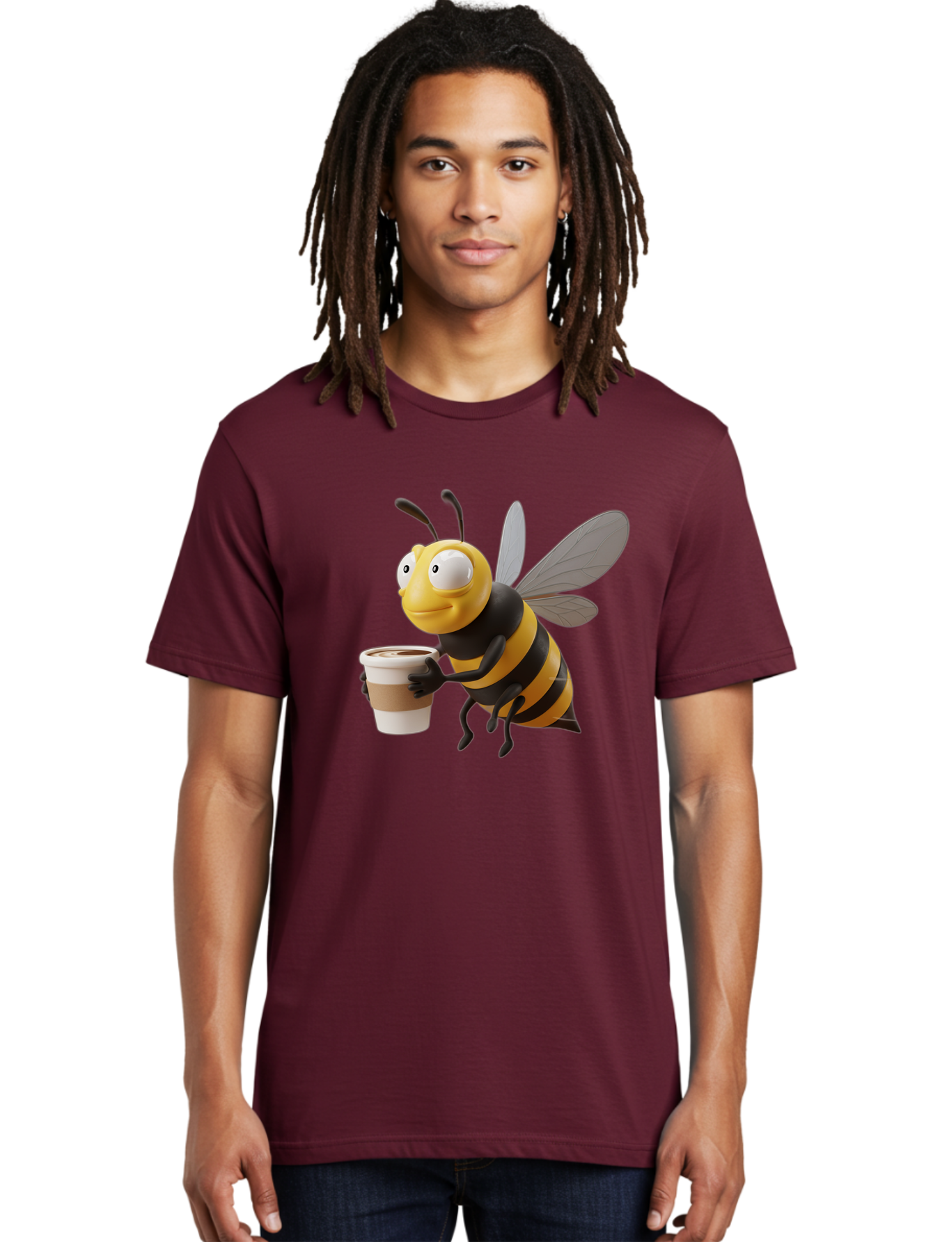 Bee-With-Coffee Men'S Graphic Tee, 100% Cotton, Comfortable Casual Summer Wear, Machine Washable, Vintage Camera, Old Camera, Antique Camera, Black Camera, Classic Photography, Photography Equipment, Nostalgic Device, Film Camera, Camera Art Bal789