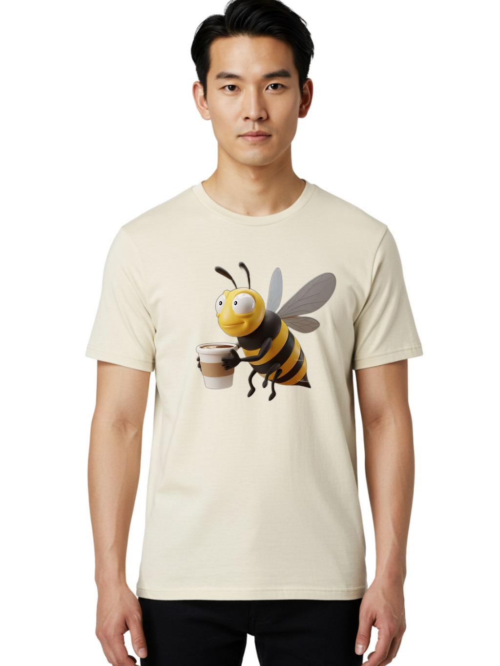 Bee-With-Coffee Men'S Graphic Tee, 100% Cotton, Comfortable Casual Summer Wear, Machine Washable, Vintage Camera, Old Camera, Antique Camera, Black Camera, Classic Photography, Photography Equipment, Nostalgic Device, Film Camera, Camera Art Bal789