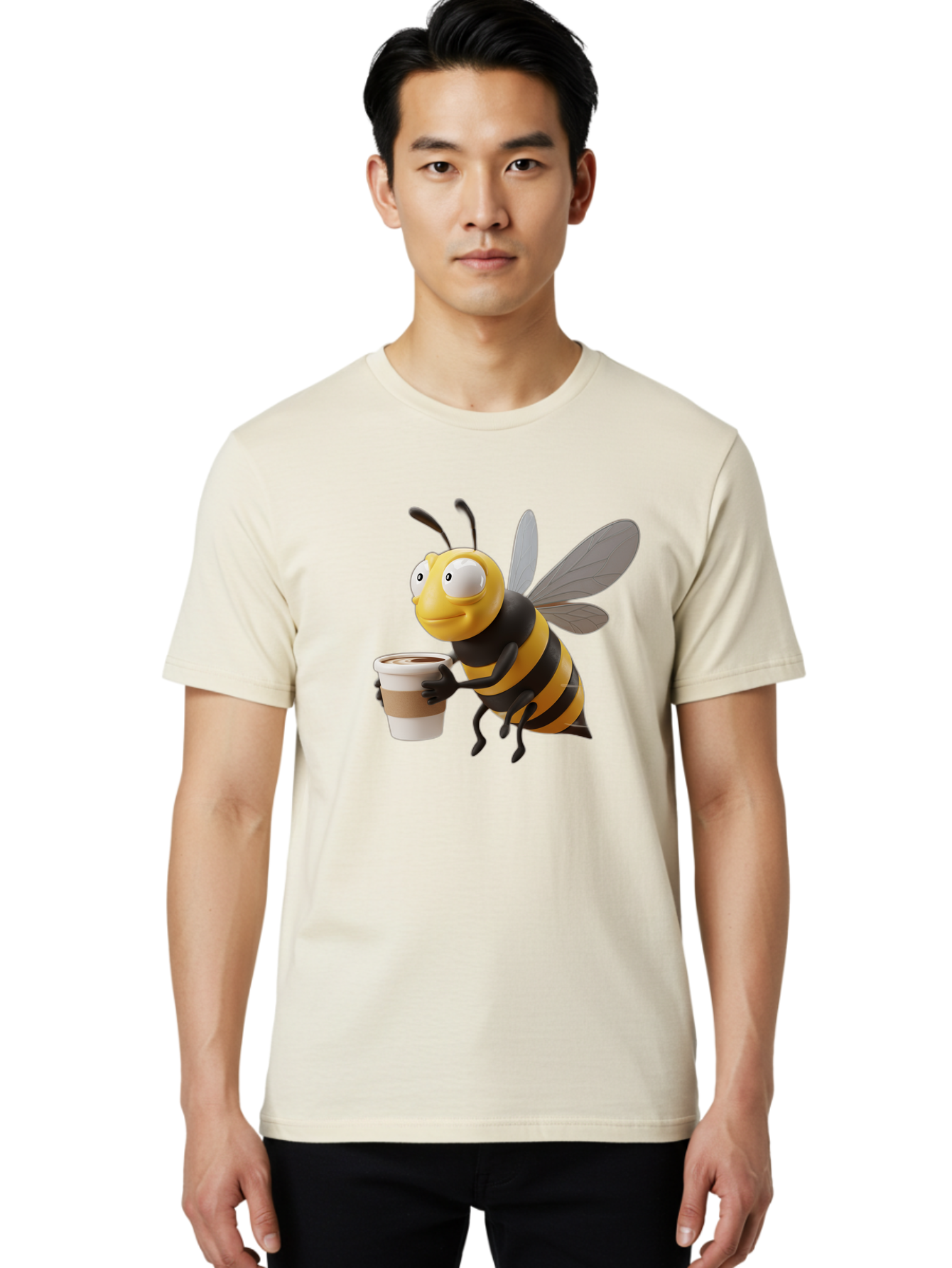 Bee-With-Coffee Men'S Graphic Tee, 100% Cotton, Comfortable Casual Summer Wear, Machine Washable, Vintage Camera, Old Camera, Antique Camera, Black Camera, Classic Photography, Photography Equipment, Nostalgic Device, Film Camera, Camera Art Bal789