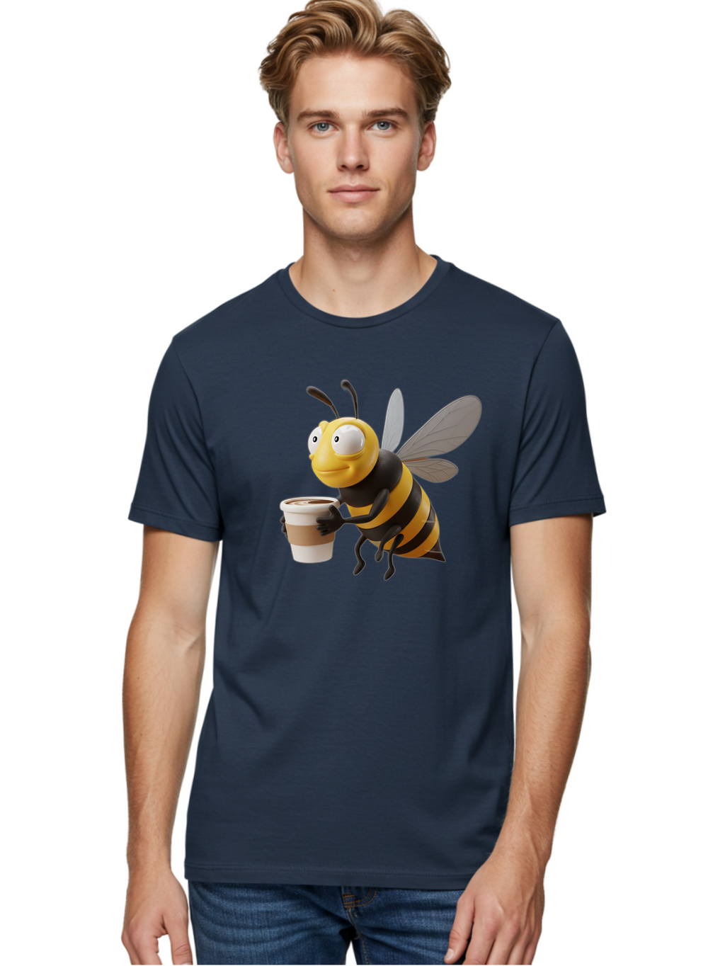 Bee-With-Coffee Men'S Graphic Tee, 100% Cotton, Comfortable Casual Summer Wear, Machine Washable, Vintage Camera, Old Camera, Antique Camera, Black Camera, Classic Photography, Photography Equipment, Nostalgic Device, Film Camera, Camera Art Bal789