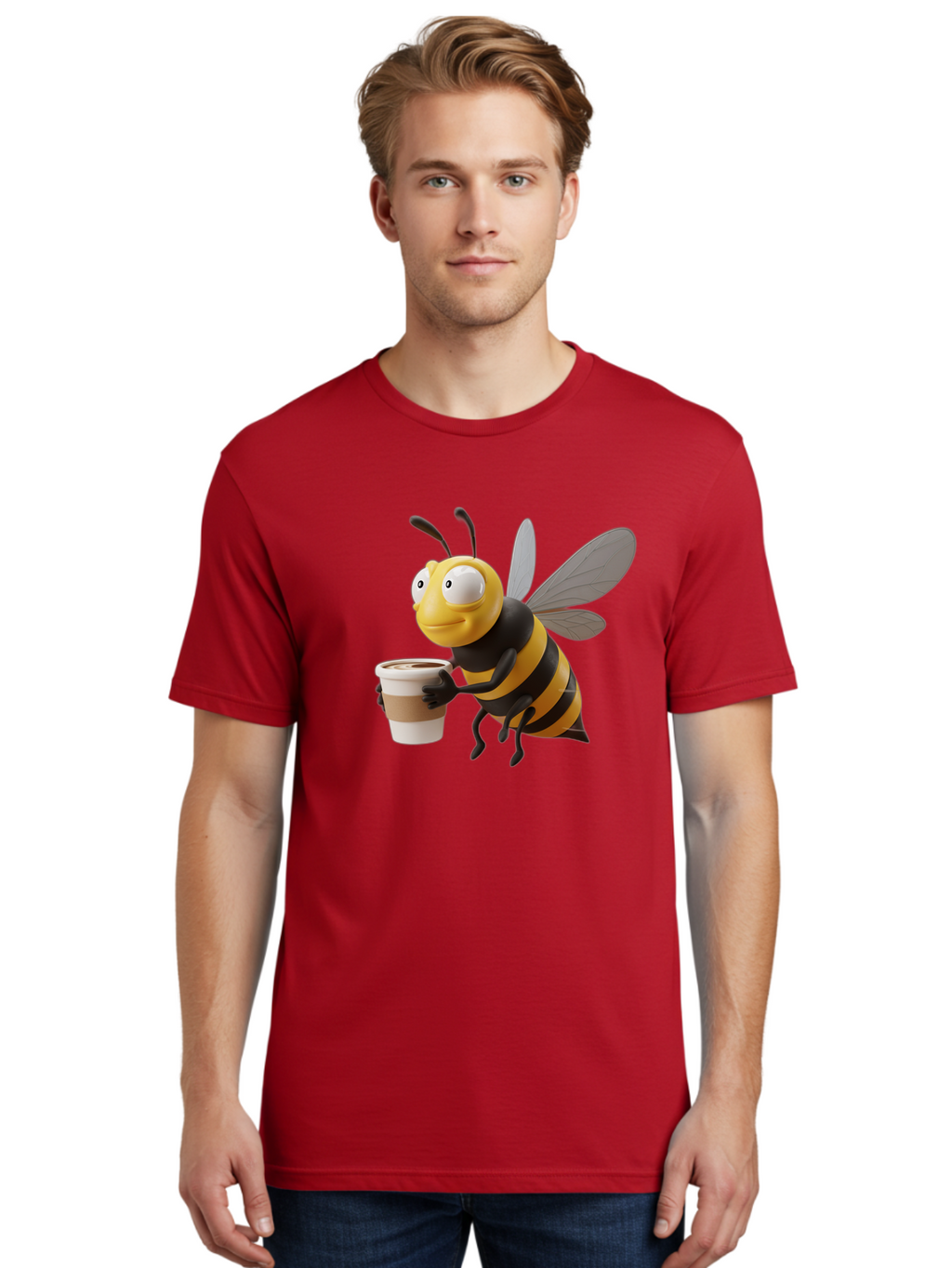 Bee-With-Coffee Men'S Graphic Tee, 100% Cotton, Comfortable Casual Summer Wear, Machine Washable, Vintage Camera, Old Camera, Antique Camera, Black Camera, Classic Photography, Photography Equipment, Nostalgic Device, Film Camera, Camera Art Bal789
