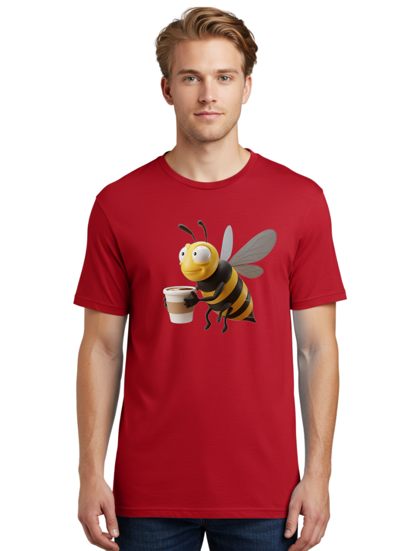 Bee-With-Coffee Men'S Graphic Tee, 100% Cotton, Comfortable Casual Summer Wear, Machine Washable, Vintage Camera, Old Camera, Antique Camera, Black Camera, Classic Photography, Photography Equipment, Nostalgic Device, Film Camera, Camera Art Bal789