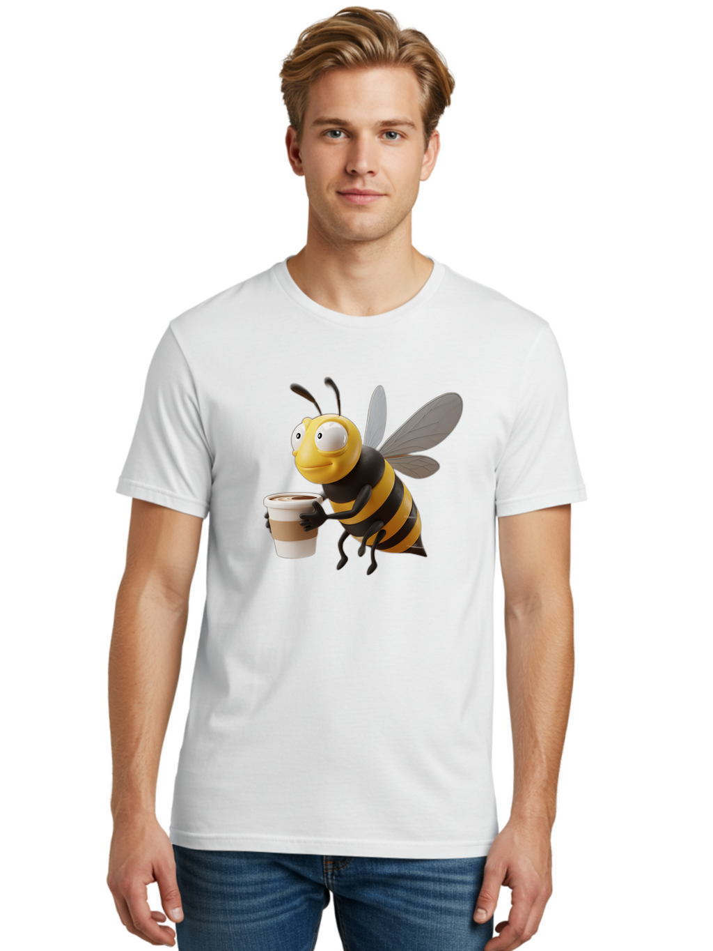 Bee-With-Coffee Men'S Graphic Tee, 100% Cotton, Comfortable Casual Summer Wear, Machine Washable, Vintage Camera, Old Camera, Antique Camera, Black Camera, Classic Photography, Photography Equipment, Nostalgic Device, Film Camera, Camera Art Bal789
