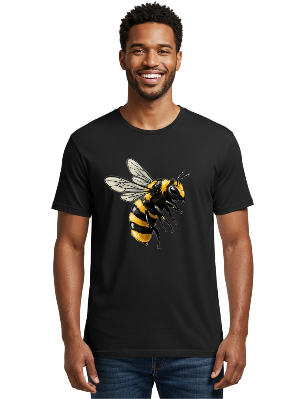 Bee Men'S Graphic Tee, 100% Cotton, Comfortable Casual Summer Wear, Machine Washable, Vintage Camera, Old Camera, Antique Camera, Black Camera, Classic Photography, Photography Equipment, Nostalgic Device, Film Camera, Camera Art Bal790