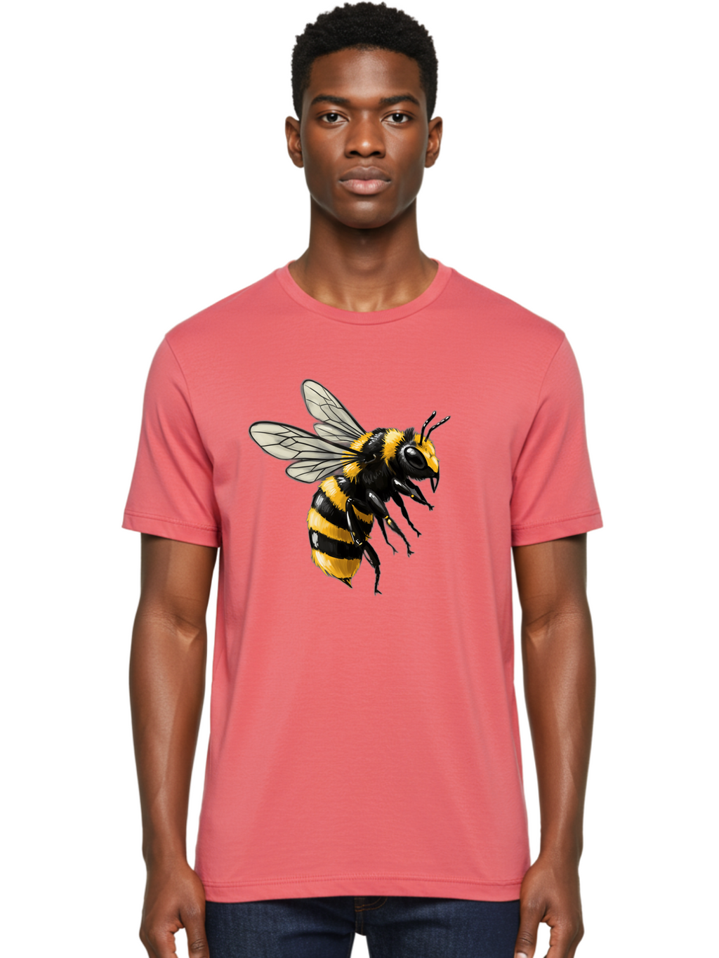 Bee Men'S Graphic Tee, 100% Cotton, Comfortable Casual Summer Wear, Machine Washable, Vintage Camera, Old Camera, Antique Camera, Black Camera, Classic Photography, Photography Equipment, Nostalgic Device, Film Camera, Camera Art Bal790