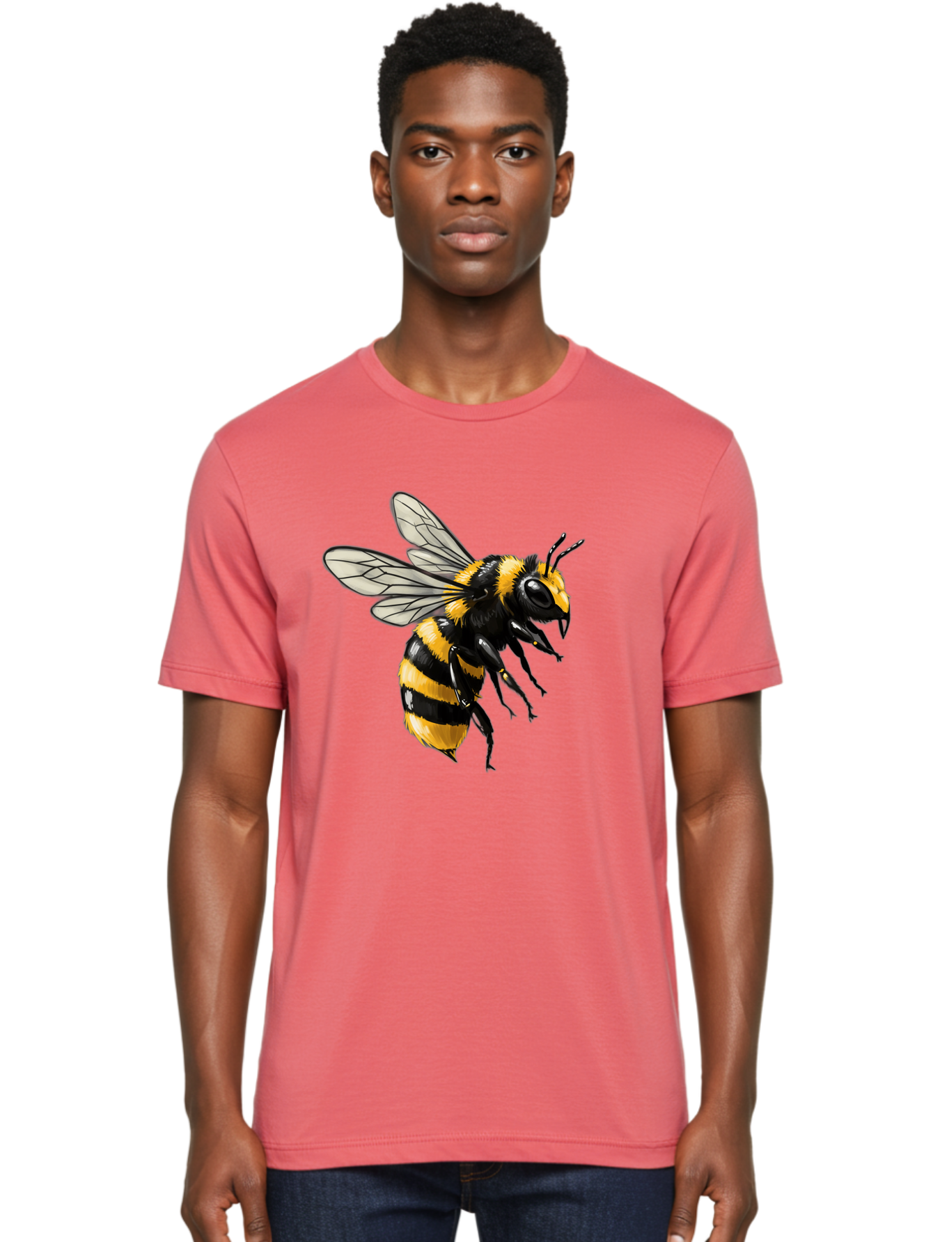 Bee Men'S Graphic Tee, 100% Cotton, Comfortable Casual Summer Wear, Machine Washable, Vintage Camera, Old Camera, Antique Camera, Black Camera, Classic Photography, Photography Equipment, Nostalgic Device, Film Camera, Camera Art Bal790