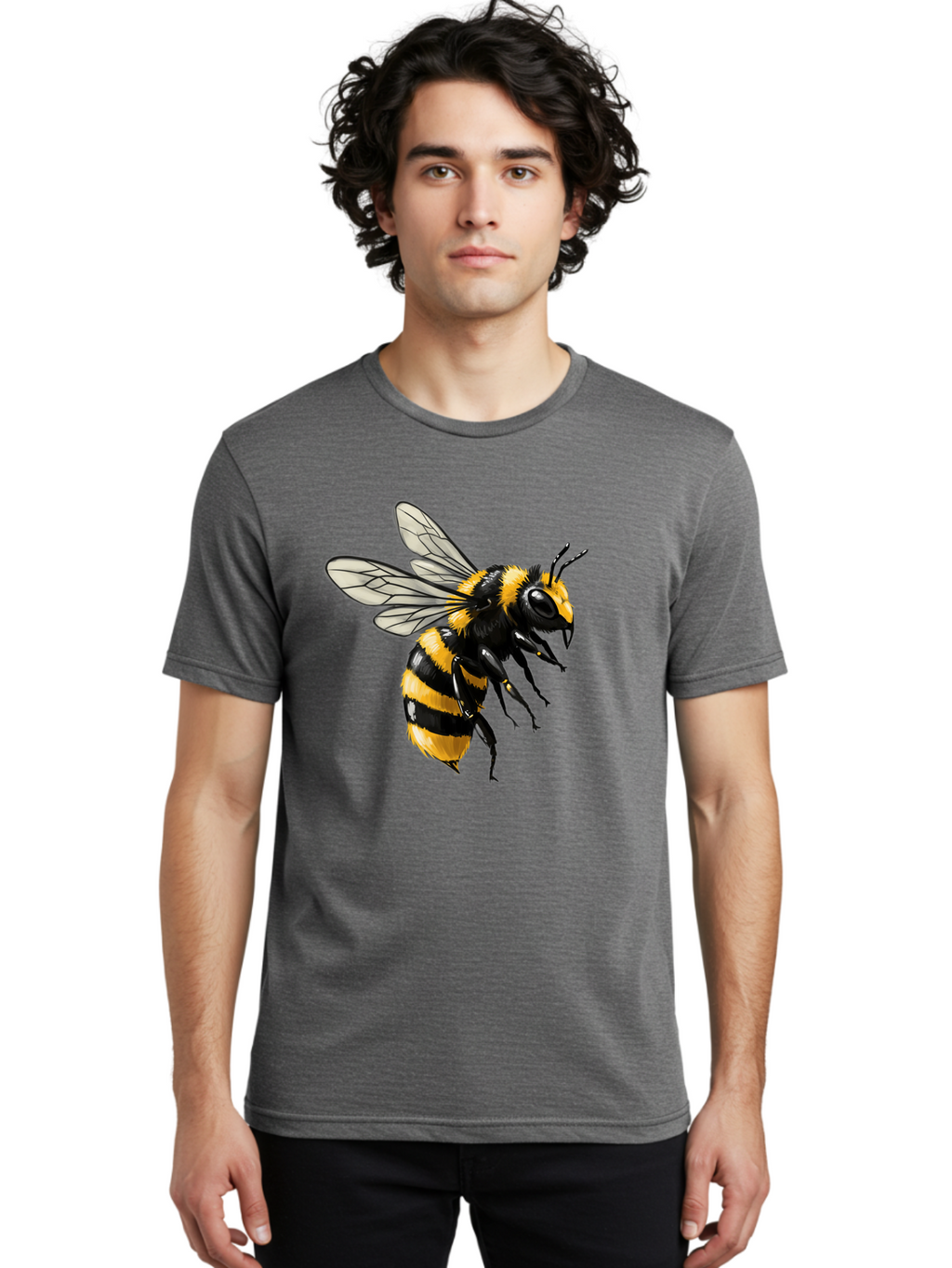 Bee Men'S Graphic Tee, 100% Cotton, Comfortable Casual Summer Wear, Machine Washable, Vintage Camera, Old Camera, Antique Camera, Black Camera, Classic Photography, Photography Equipment, Nostalgic Device, Film Camera, Camera Art Bal790