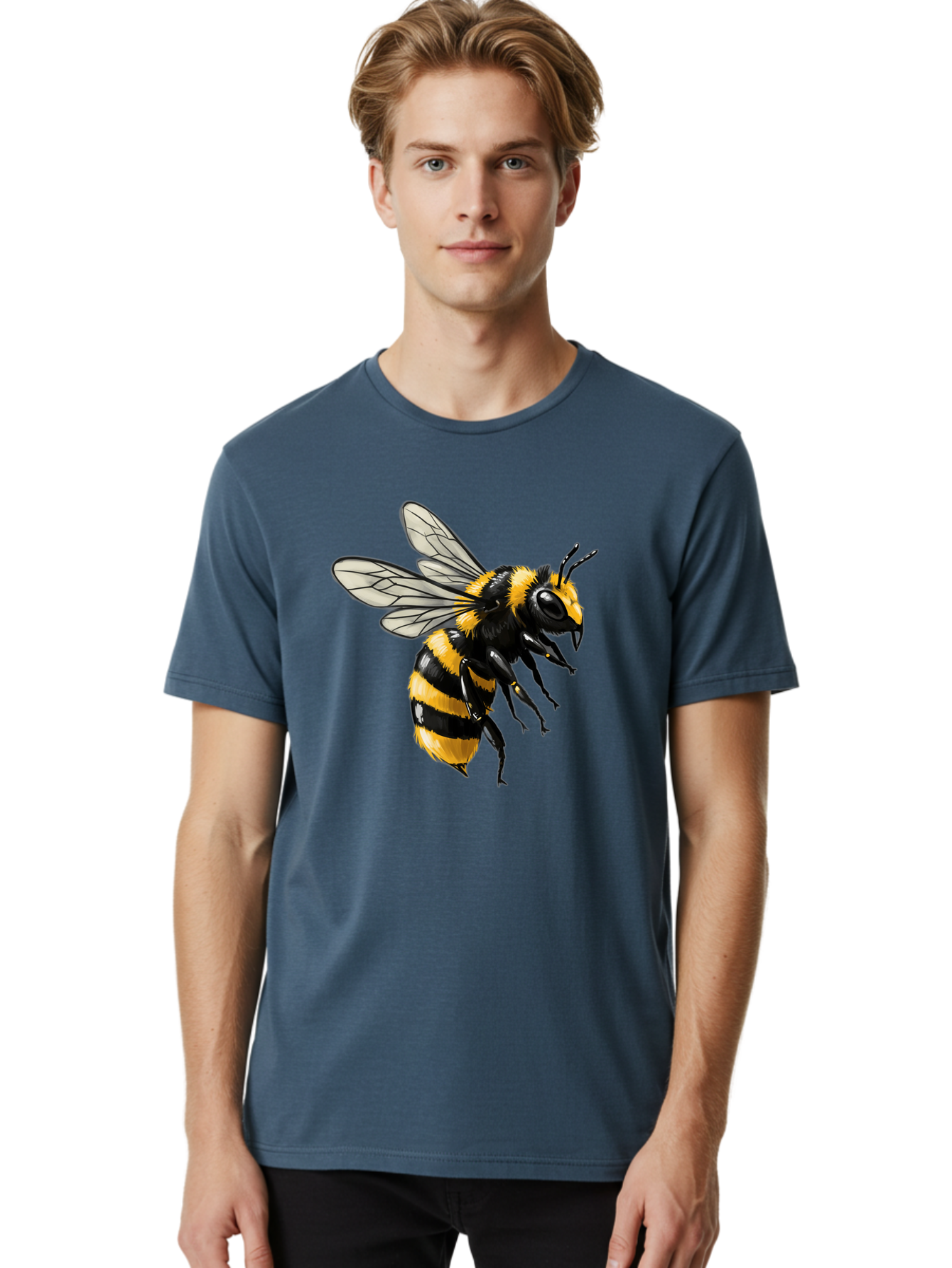 Bee Men'S Graphic Tee, 100% Cotton, Comfortable Casual Summer Wear, Machine Washable, Vintage Camera, Old Camera, Antique Camera, Black Camera, Classic Photography, Photography Equipment, Nostalgic Device, Film Camera, Camera Art Bal790