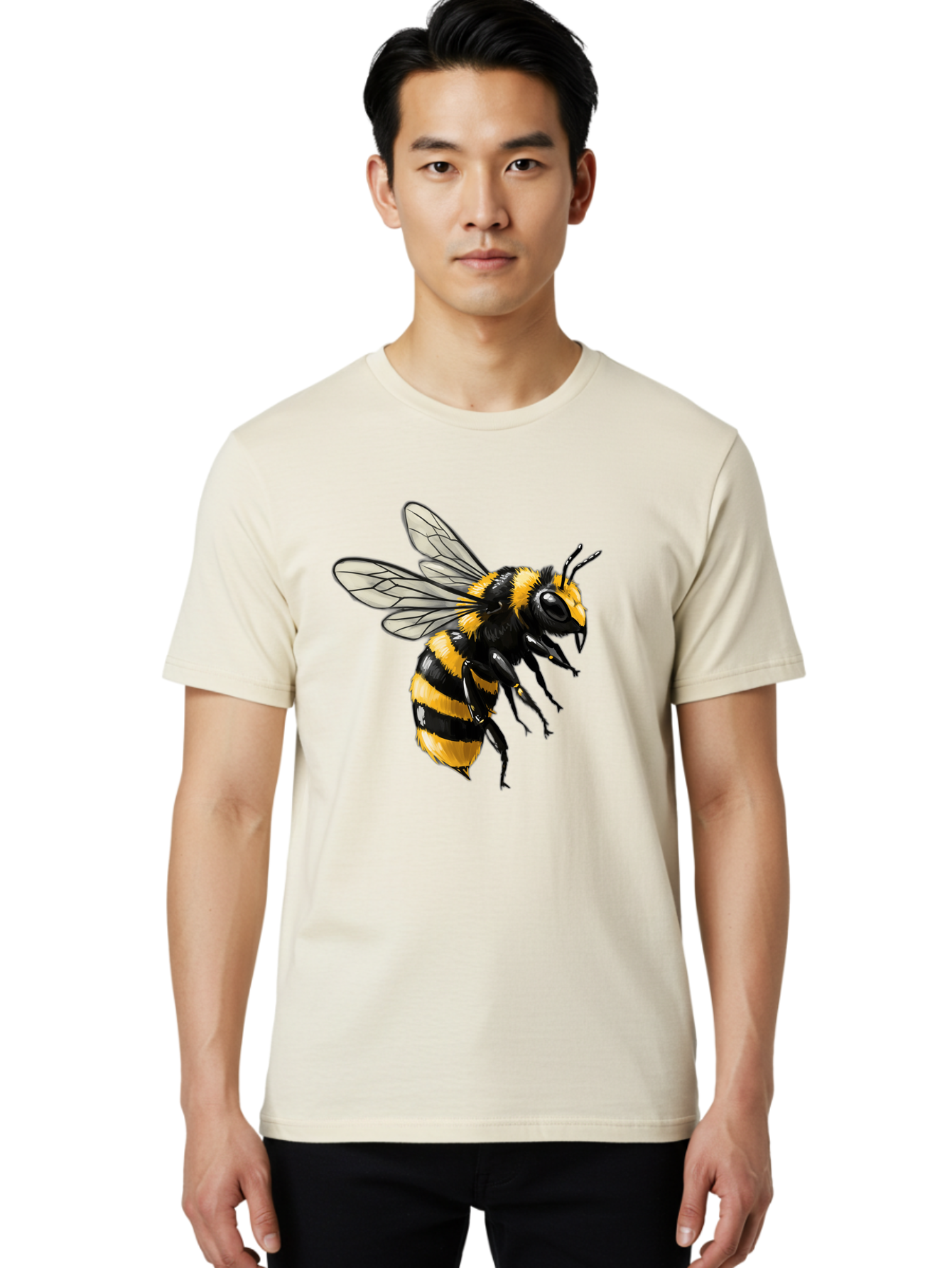 Bee Men'S Graphic Tee, 100% Cotton, Comfortable Casual Summer Wear, Machine Washable, Vintage Camera, Old Camera, Antique Camera, Black Camera, Classic Photography, Photography Equipment, Nostalgic Device, Film Camera, Camera Art Bal790