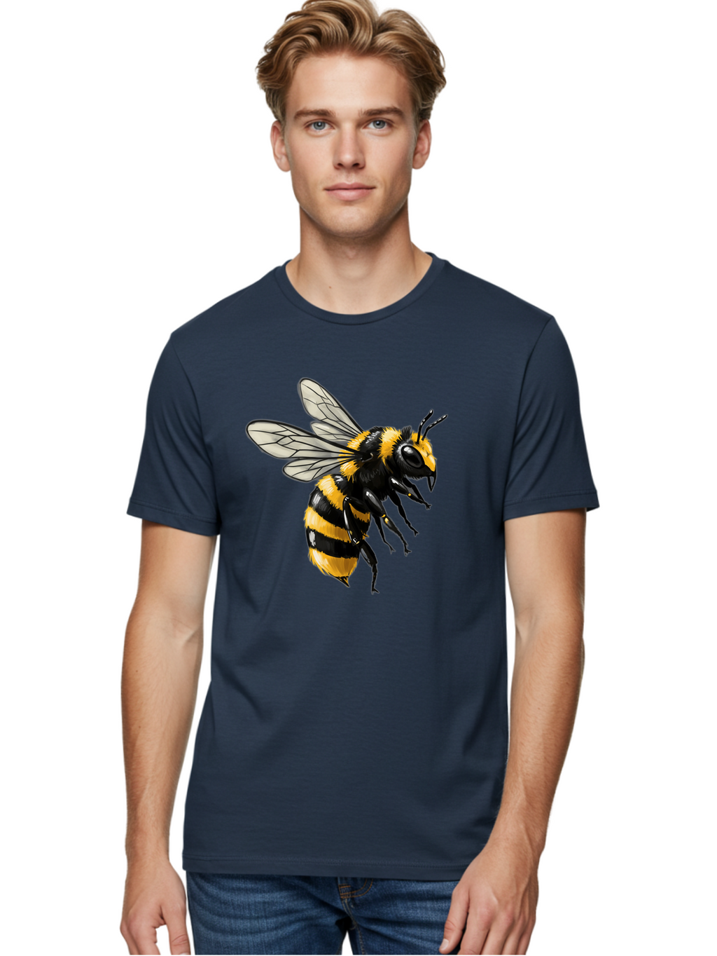 Bee Men'S Graphic Tee, 100% Cotton, Comfortable Casual Summer Wear, Machine Washable, Vintage Camera, Old Camera, Antique Camera, Black Camera, Classic Photography, Photography Equipment, Nostalgic Device, Film Camera, Camera Art Bal790
