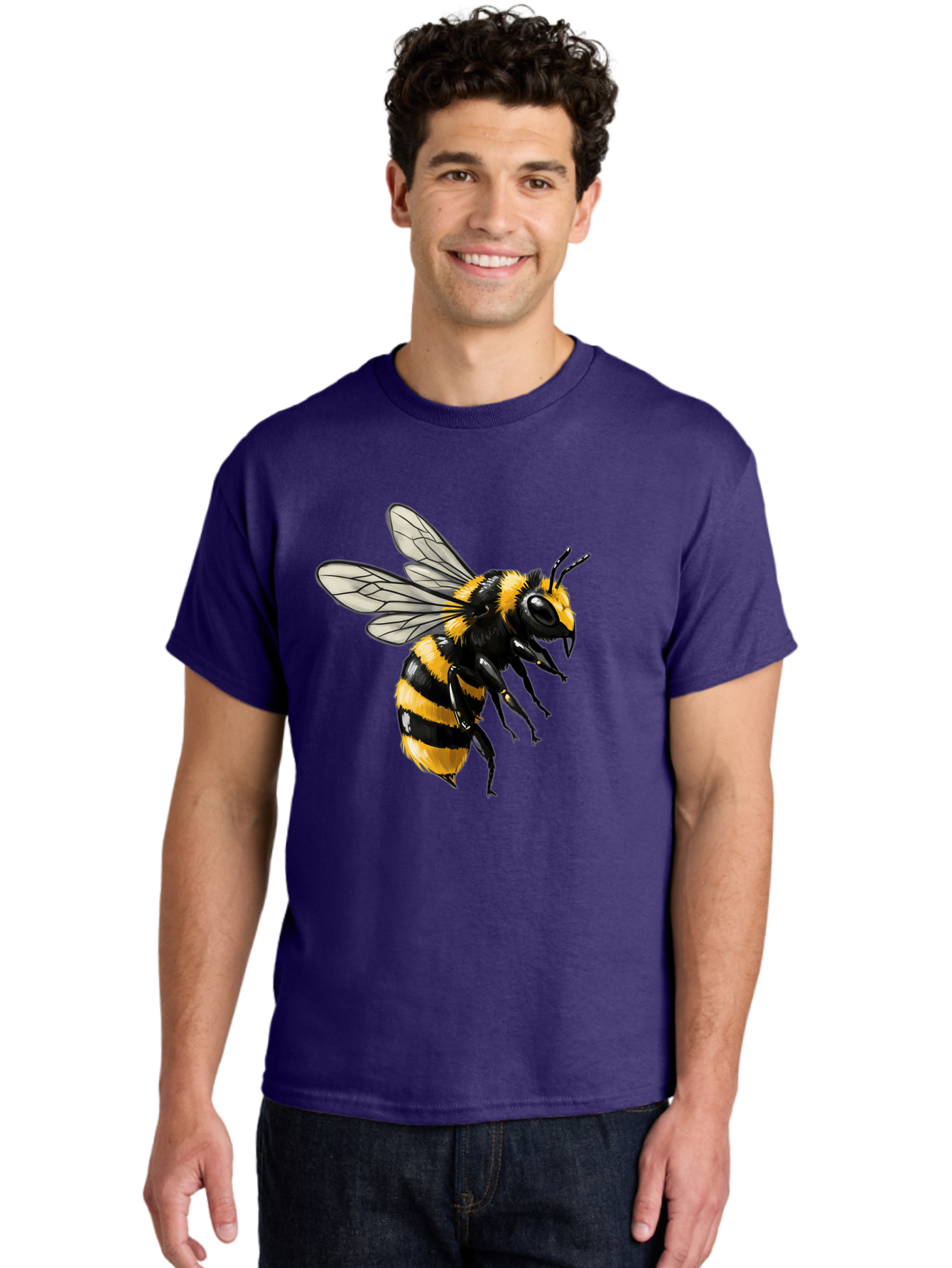 Bee Men'S Graphic Tee, 100% Cotton, Comfortable Casual Summer Wear, Machine Washable, Vintage Camera, Old Camera, Antique Camera, Black Camera, Classic Photography, Photography Equipment, Nostalgic Device, Film Camera, Camera Art Bal790